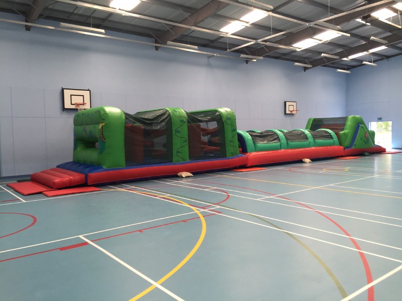 bouncy assault course hire