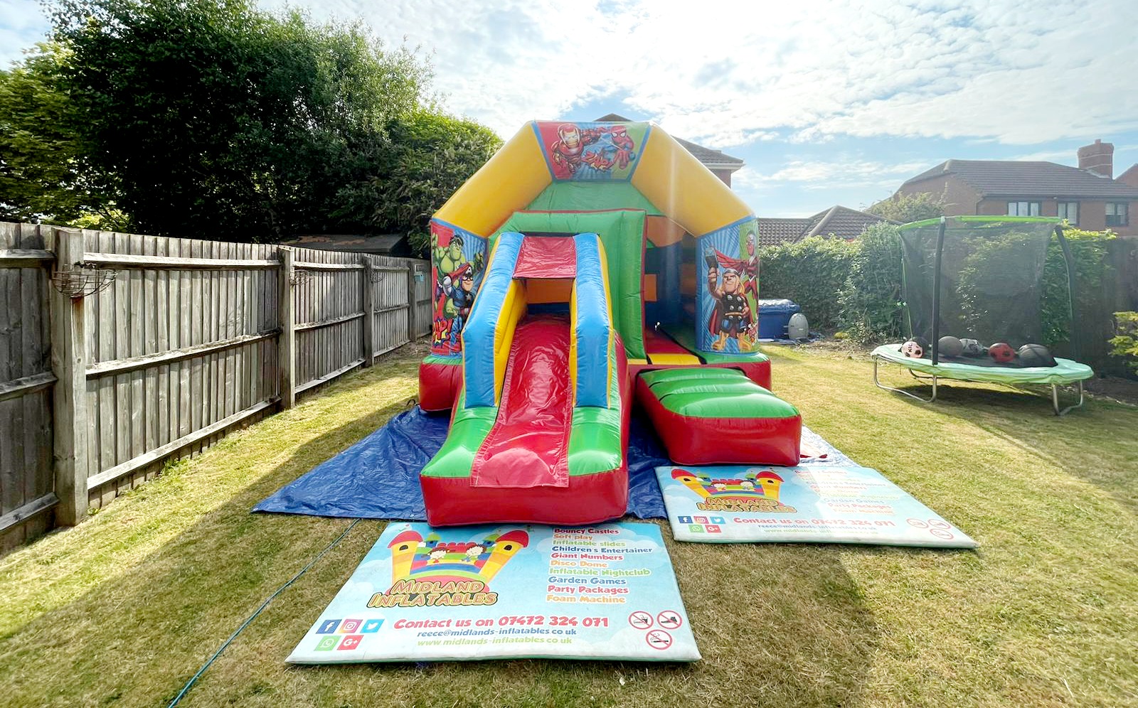 Marvel Bouncy Castle Hire Birmingham