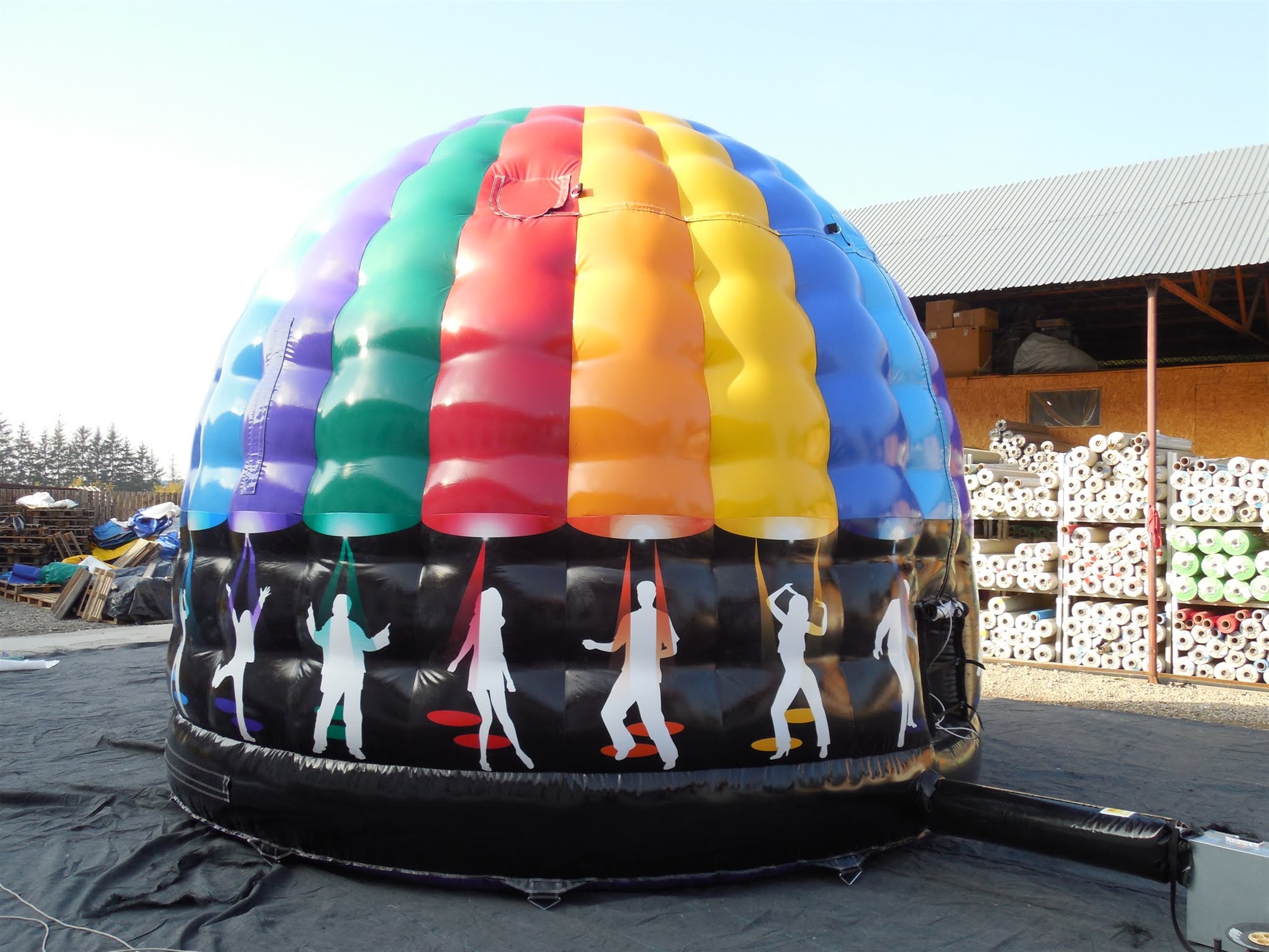 bouncy disco dome hire