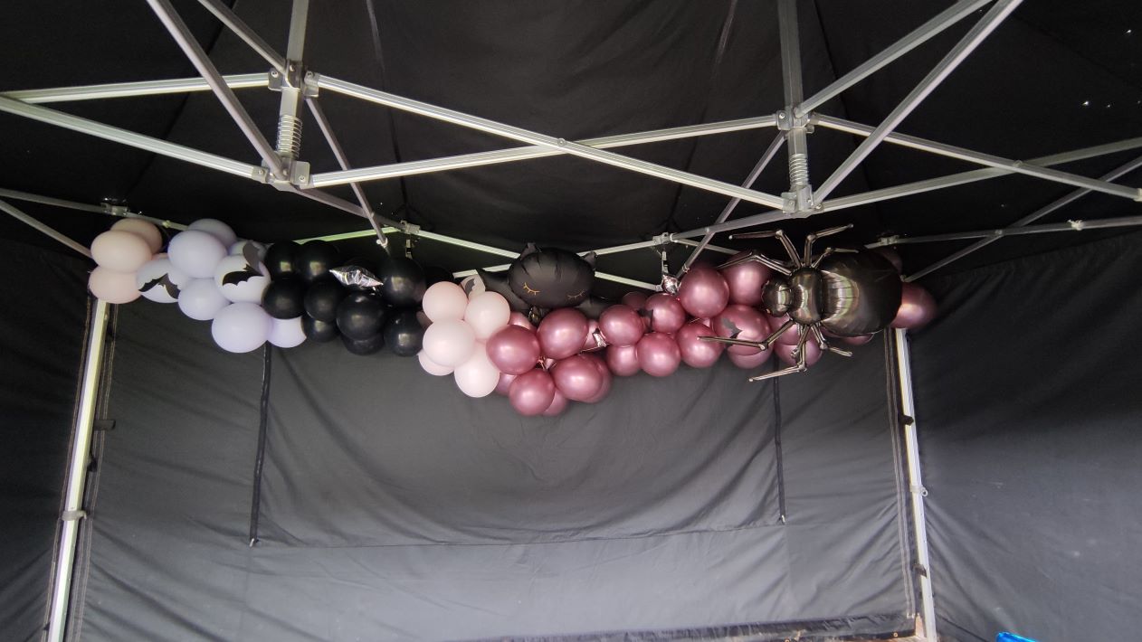 Helloween Balloon Garland Bouncy Castle & Gazebo Hire in Glasgow