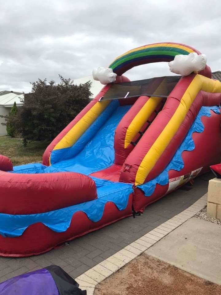 jumping castle waterslide