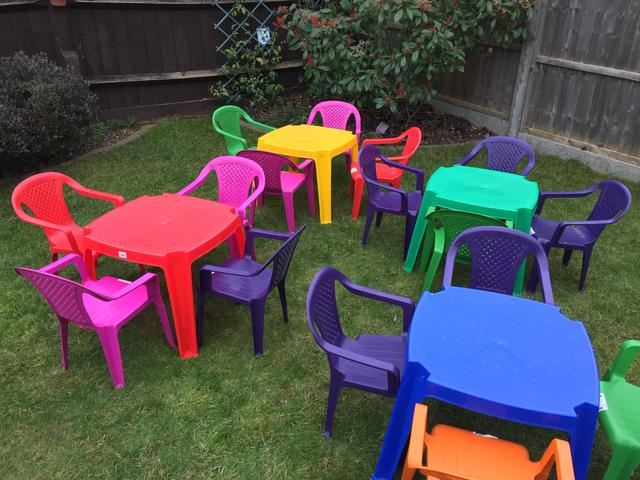 Childrens Table & Chairs - Inflatable, Bouncy Castle, Entertainment ...