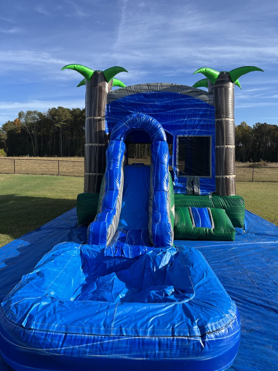 Palm Tree Mini Combo marbel with pool and balls Party Rentals in