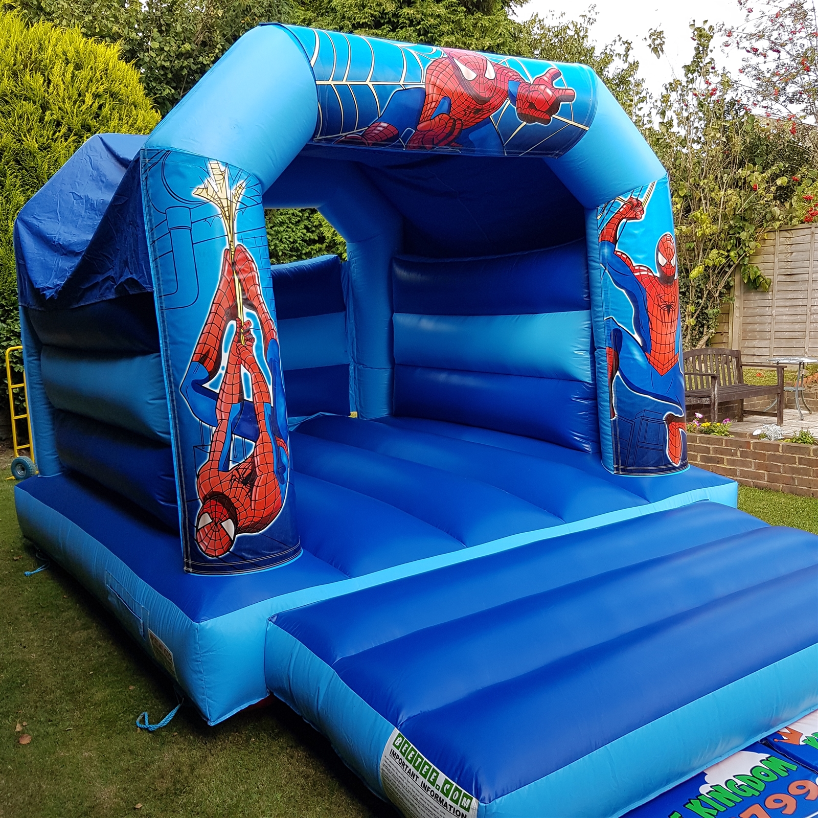 spiderman bouncy castle hire