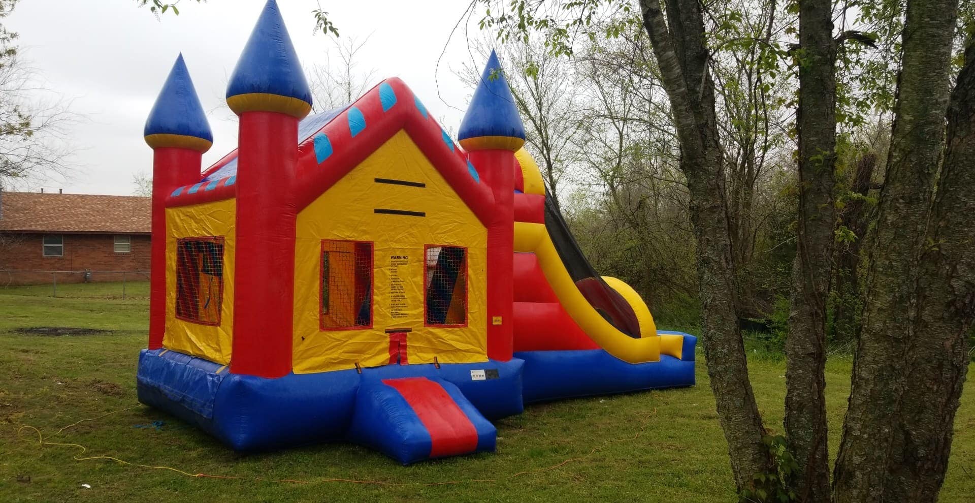 Giant Castle Slide Combo - Best Rental service in Oklahoma | Okie Kidz ...