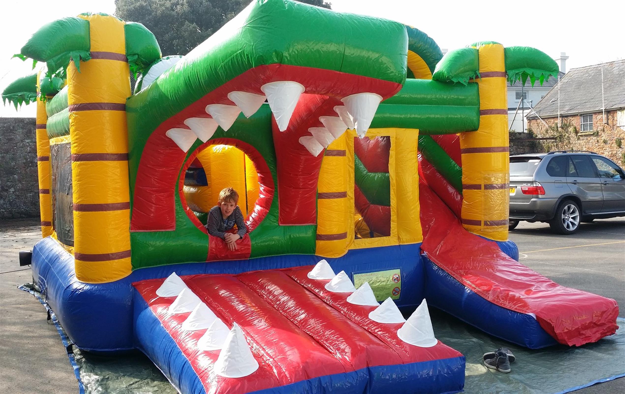 slide bouncy castle hire