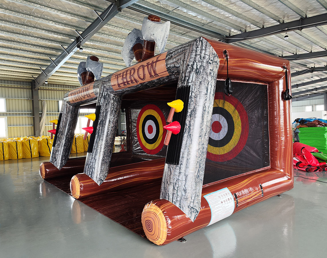 Dual Axe Throwing Best Hire service in Michigan Bounce House Kingz