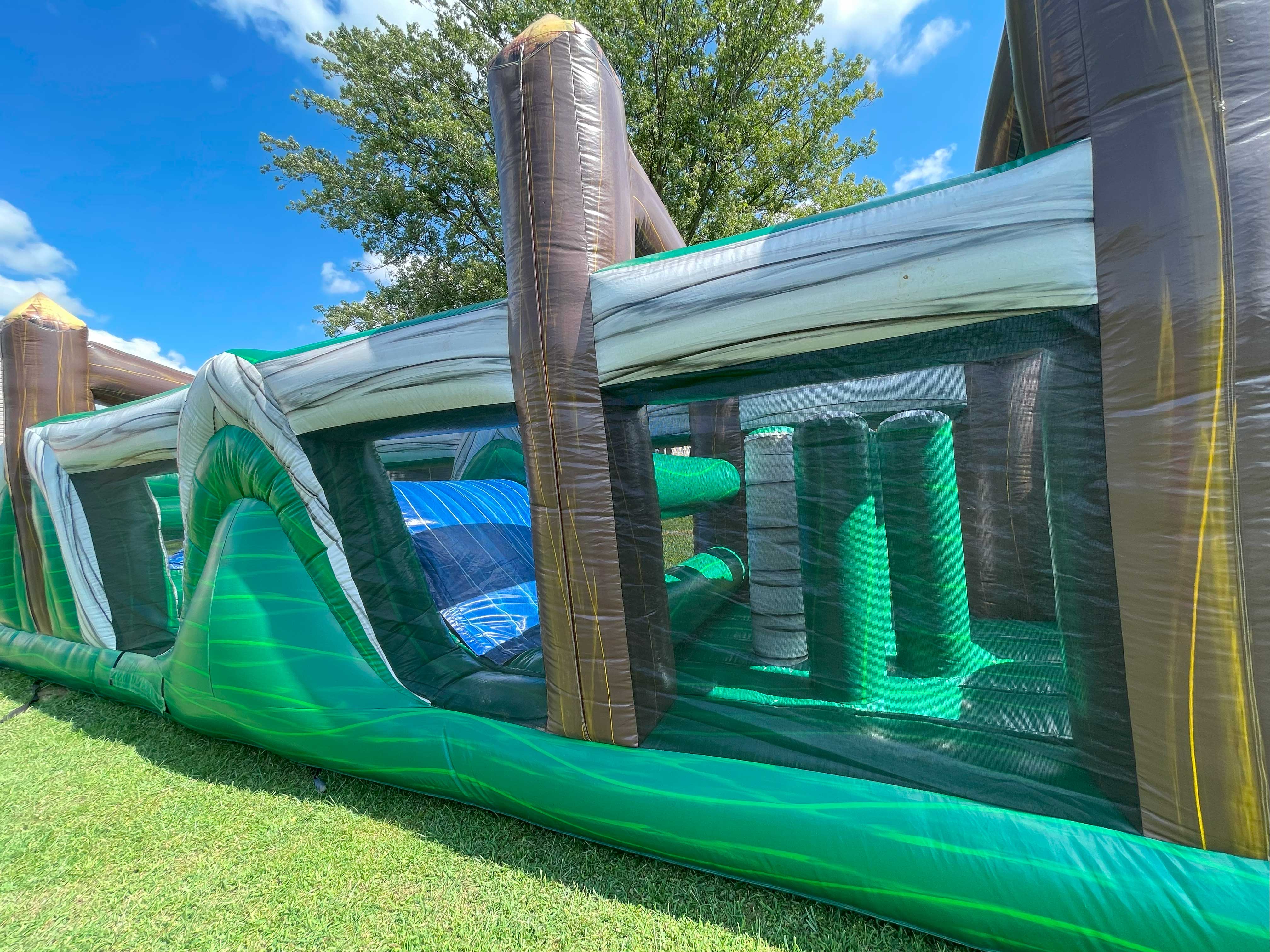 68' Rocky Island Obstacle course Best Bounce House Rental service in