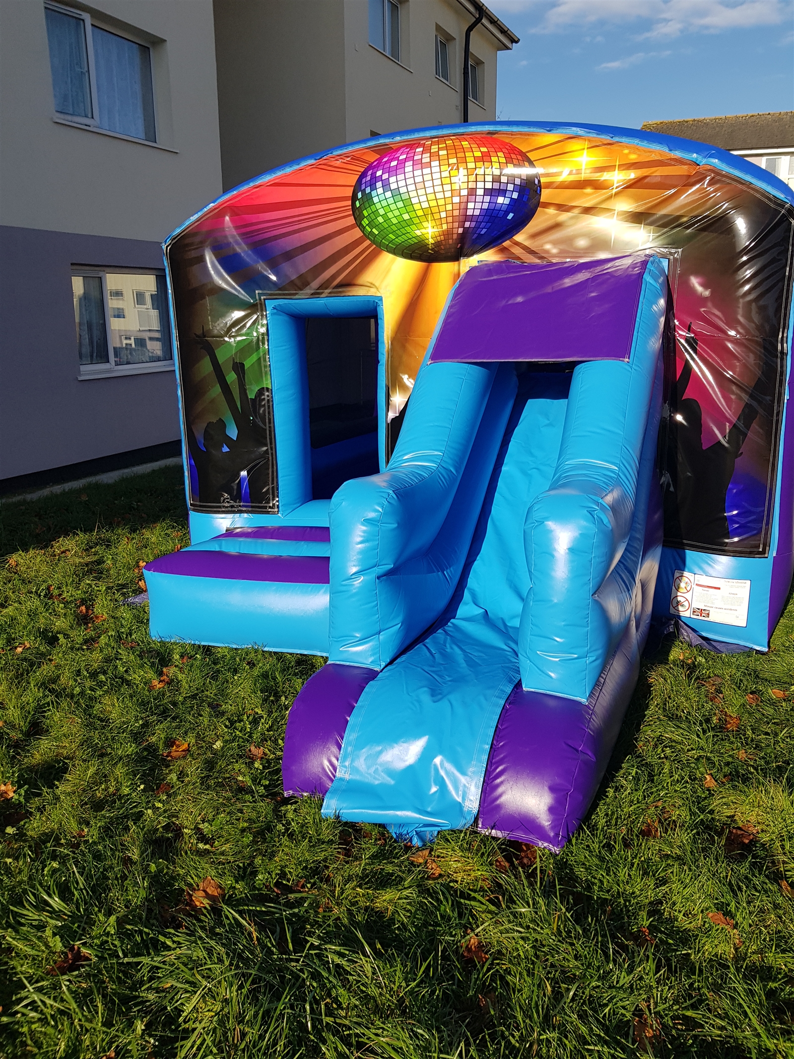 bouncy castle with slide to hire