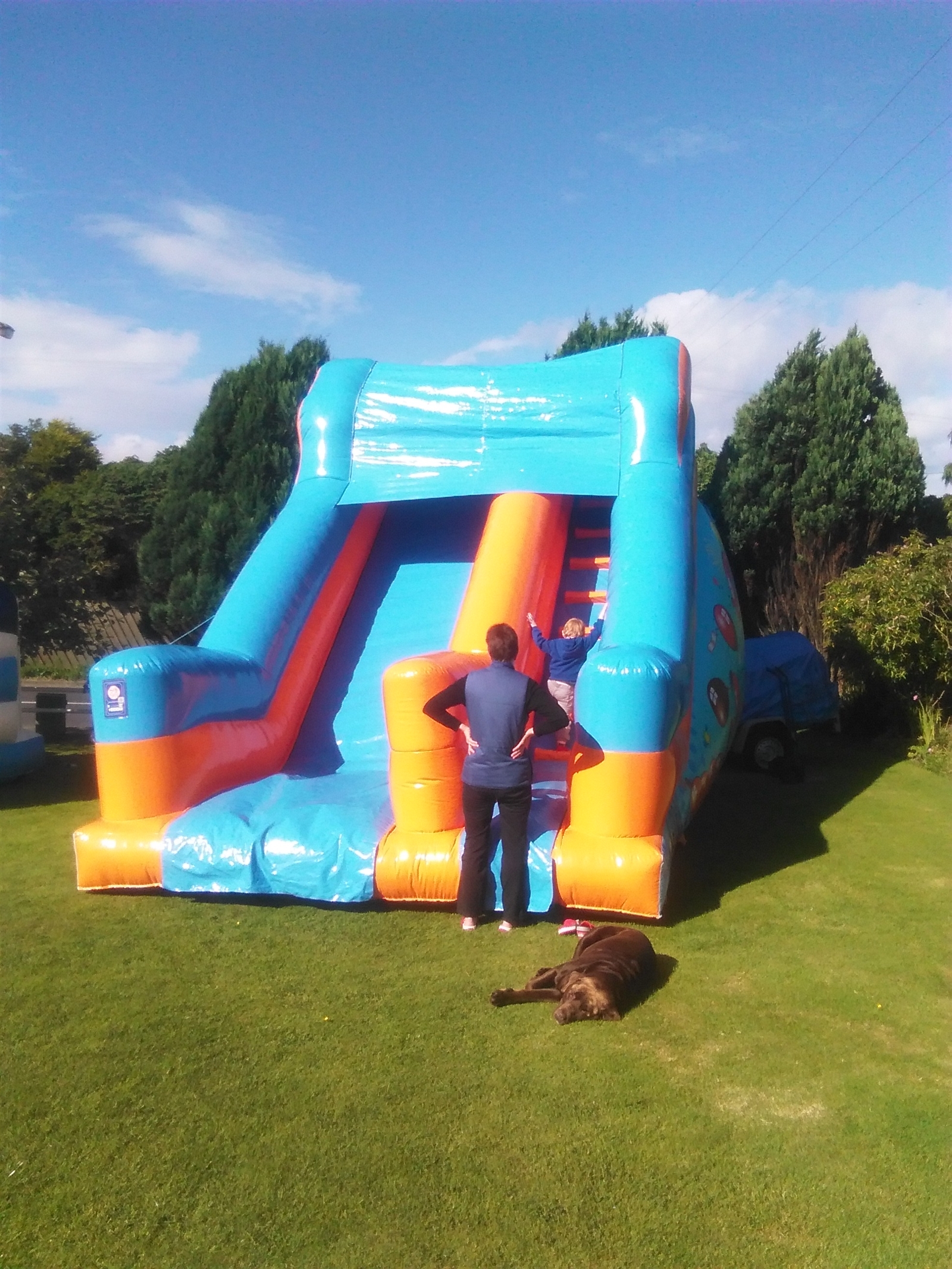slide bouncy castle hire