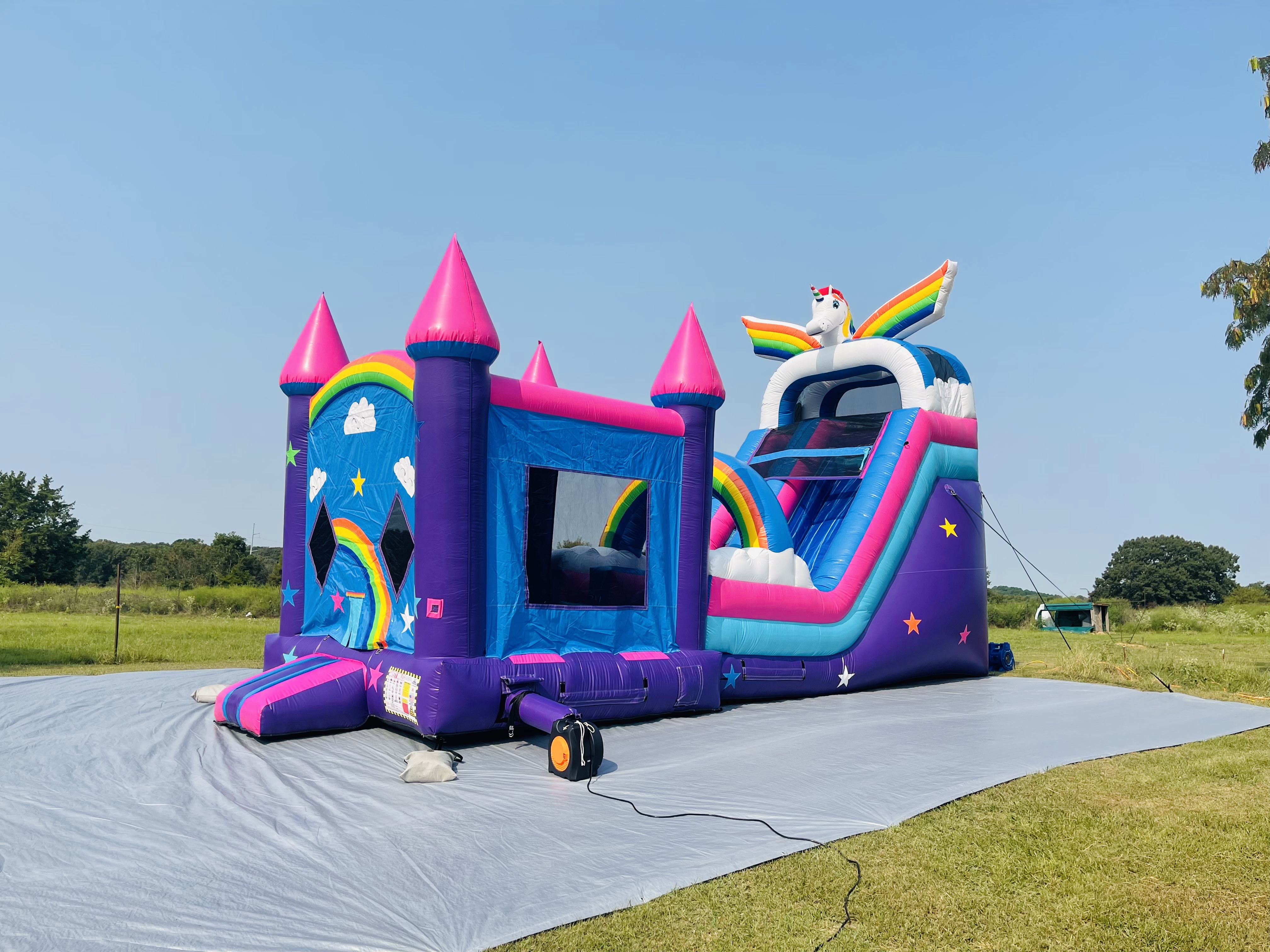 unicorn dreams bounce house slide hire in ft towson broken bow hochatown wright city ringold soper boswell lane