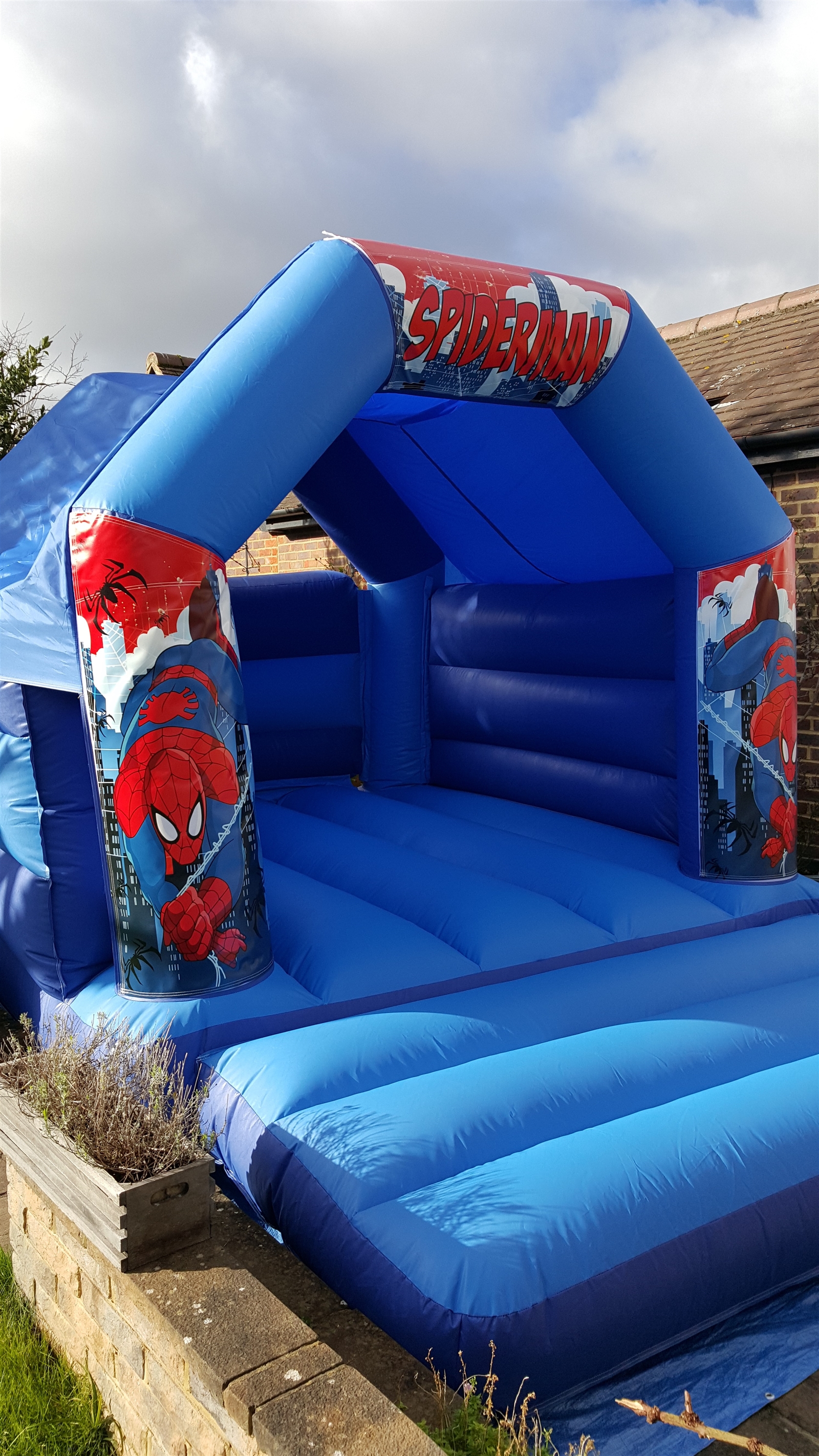 spiderman bouncy castle hire