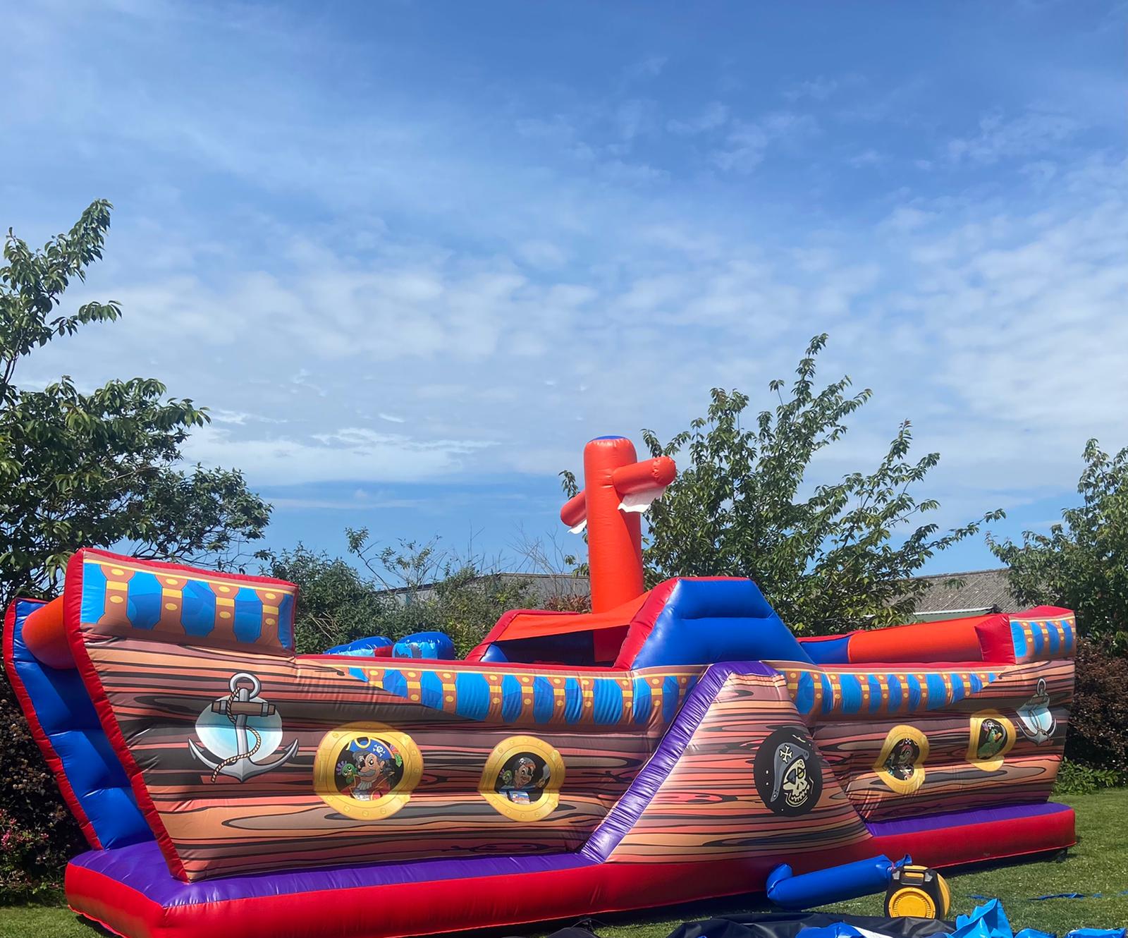 assault course bouncy castle hire