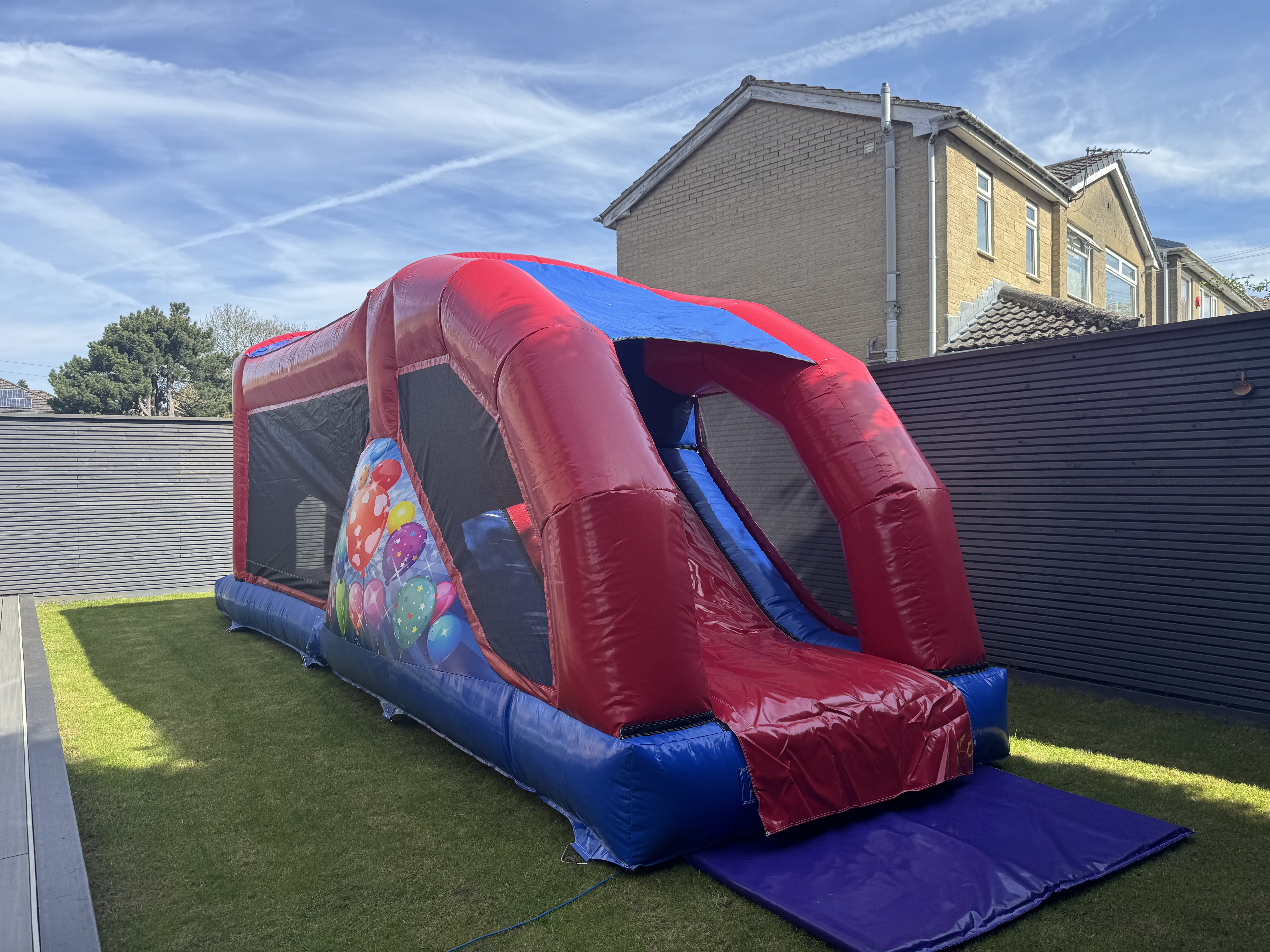 28ft Fun Run Obstacle Inflatable (28ft by 11ft) SPECIAL OFFER - Bouncy ...