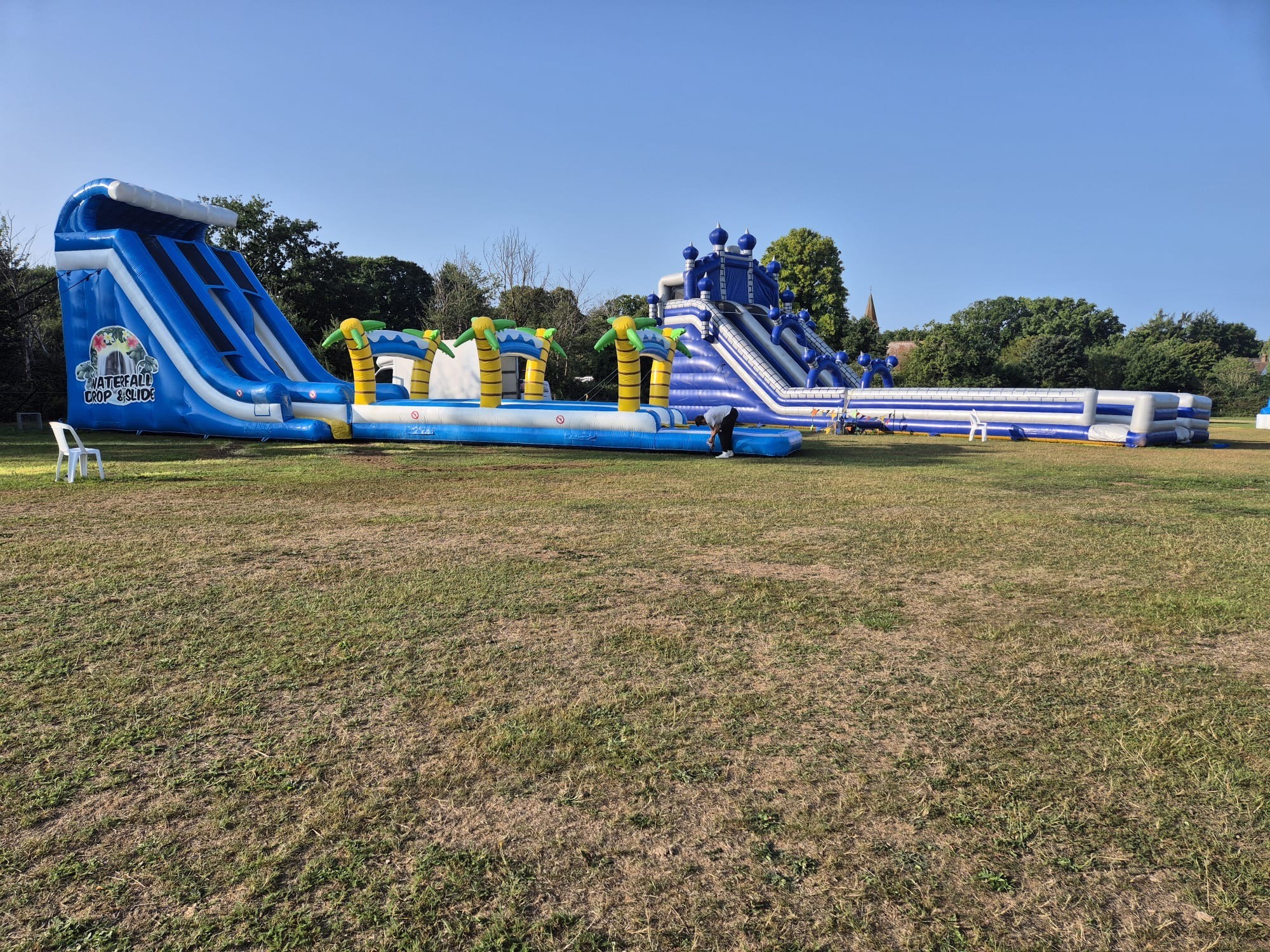 Drop Slide Rding Waterfall Drop Slide rental services