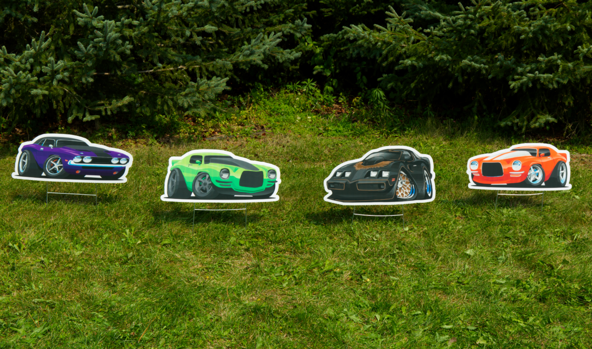 Characters you can add to customize your yard card Yard Card