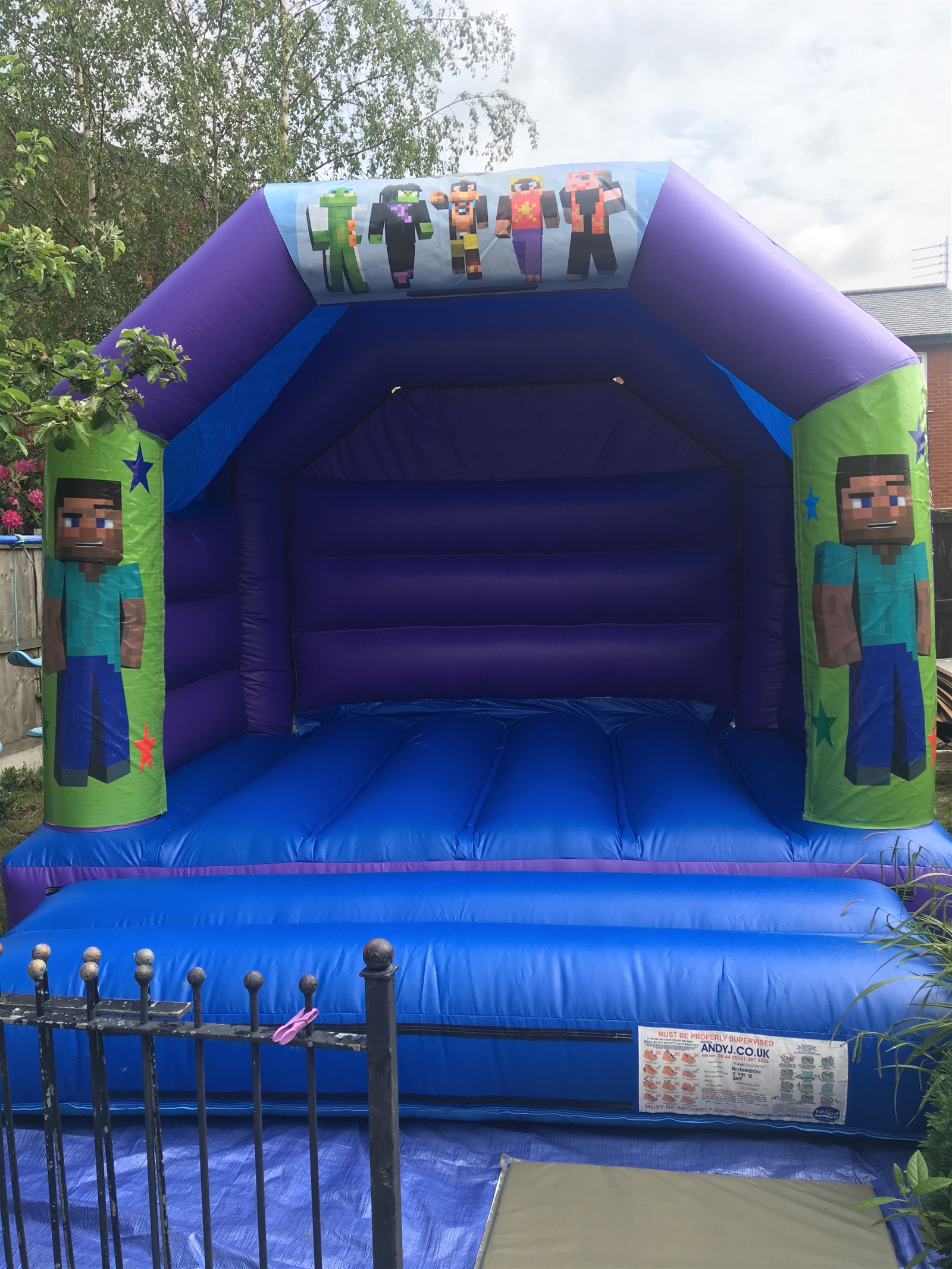 minecraft bouncy house