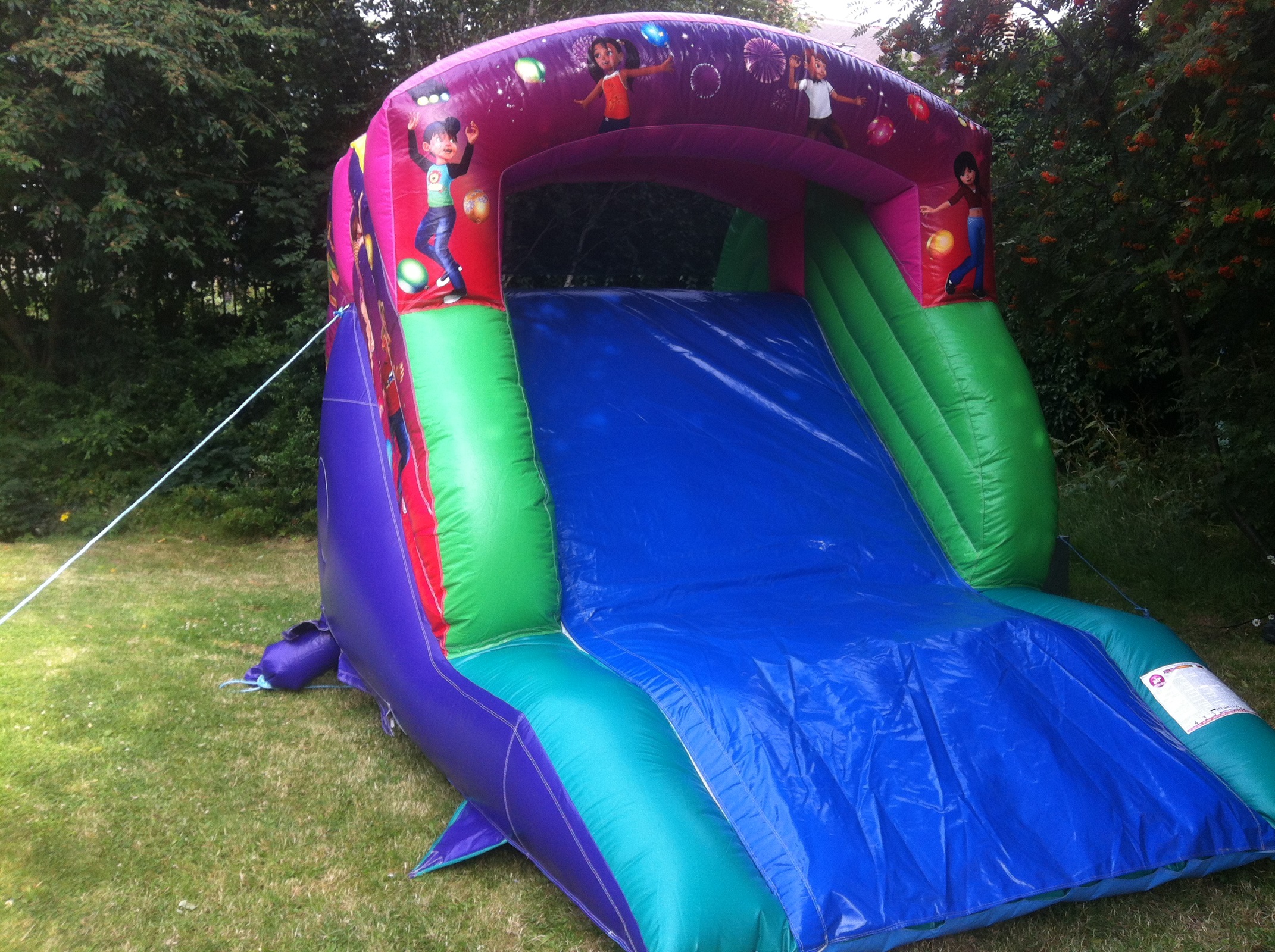slide bouncy castle hire