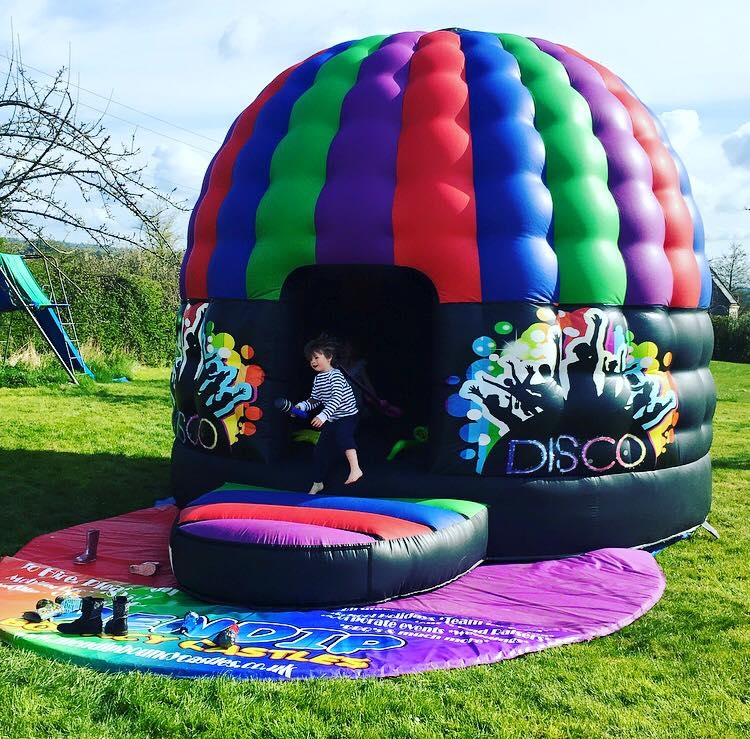 small disco dome bouncy castle