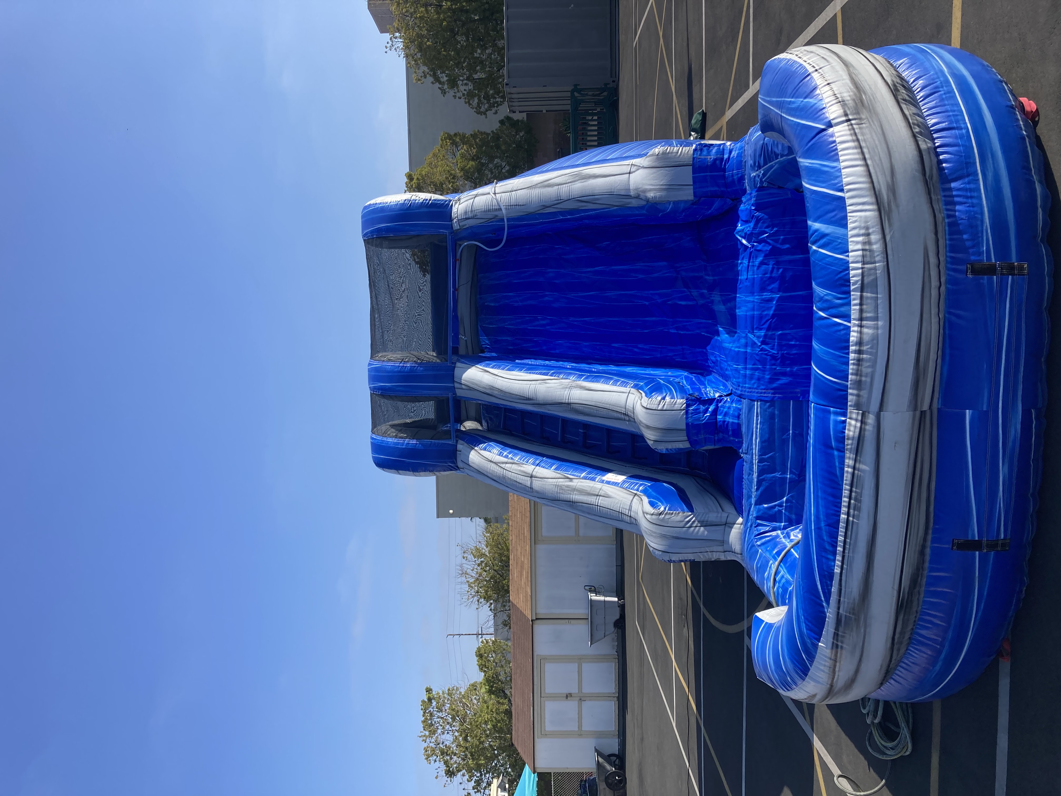 Blue Wave Water Slide - Party Rentals in Orange County | Surf City Bouncers
