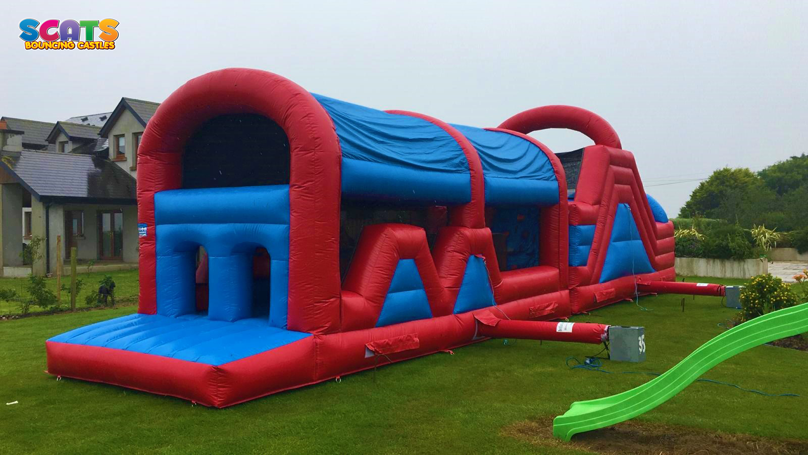 obstacle course bouncy castle hire