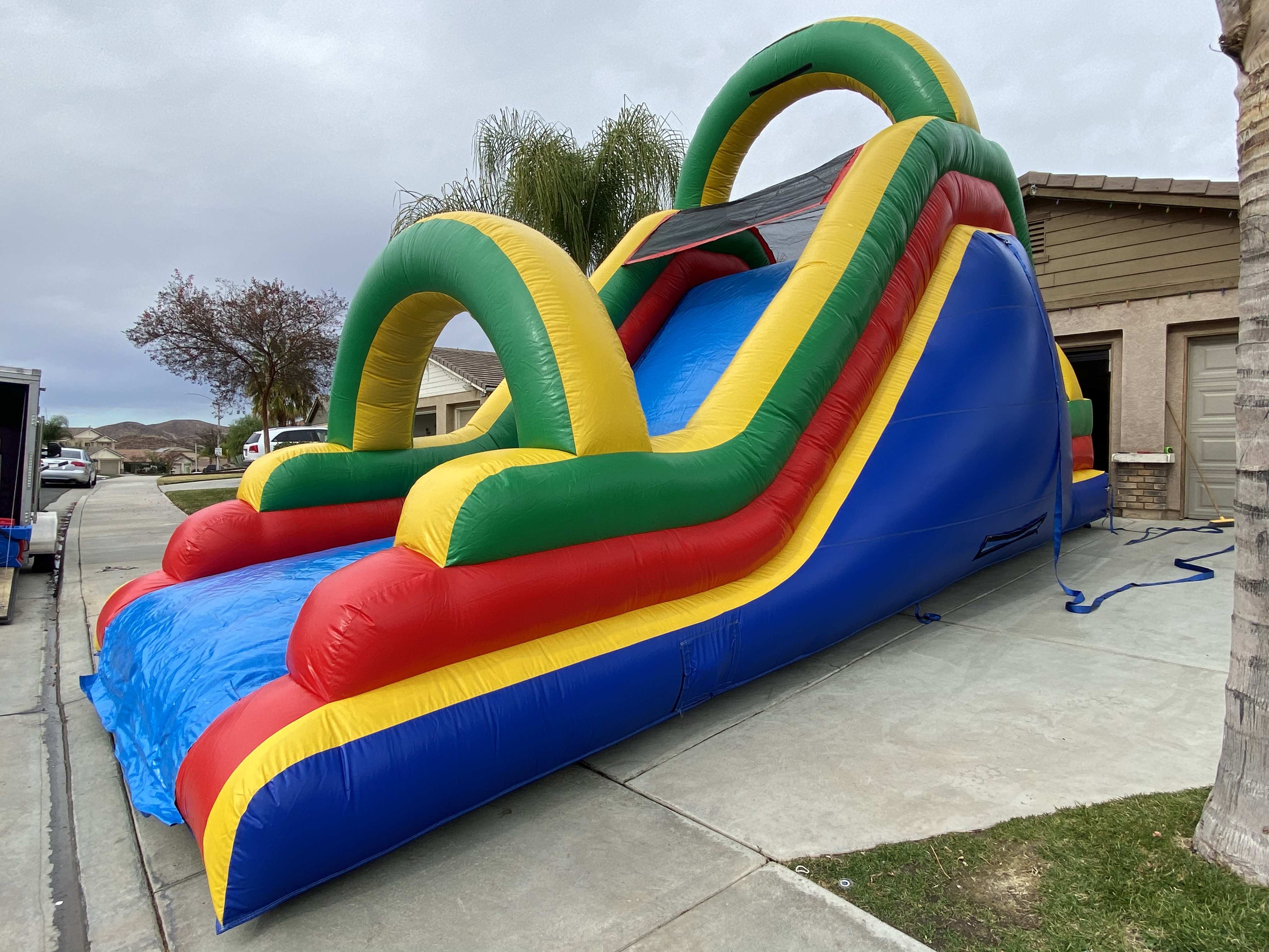 North Riverside Slide 16’ Rainbow Dry Slide - Bounce House Rental, Laser Tag, Water Slide ...