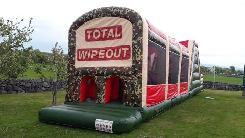 wipe out obstacle course rental
