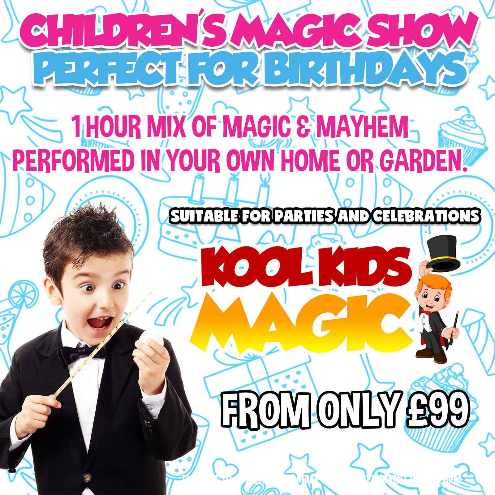 Children's Party Packages Party Entertainment in Glasgow, Lanarkshire