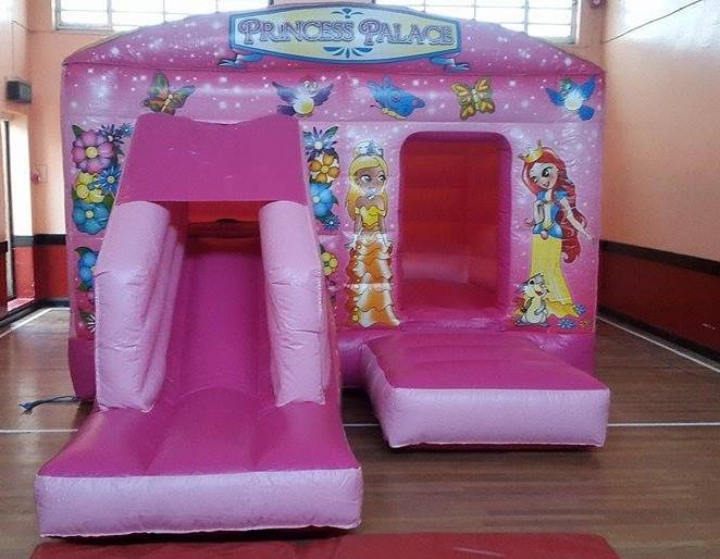 Beetee Princess Palace Bounce And Front Slide Bouncy Castle Hire Bouncy Castles Rodeo Bull