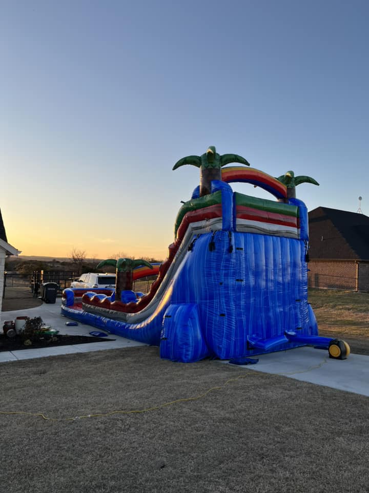 18 foot Baja Blast Dual Lane Bounce House Rentals in Azle
