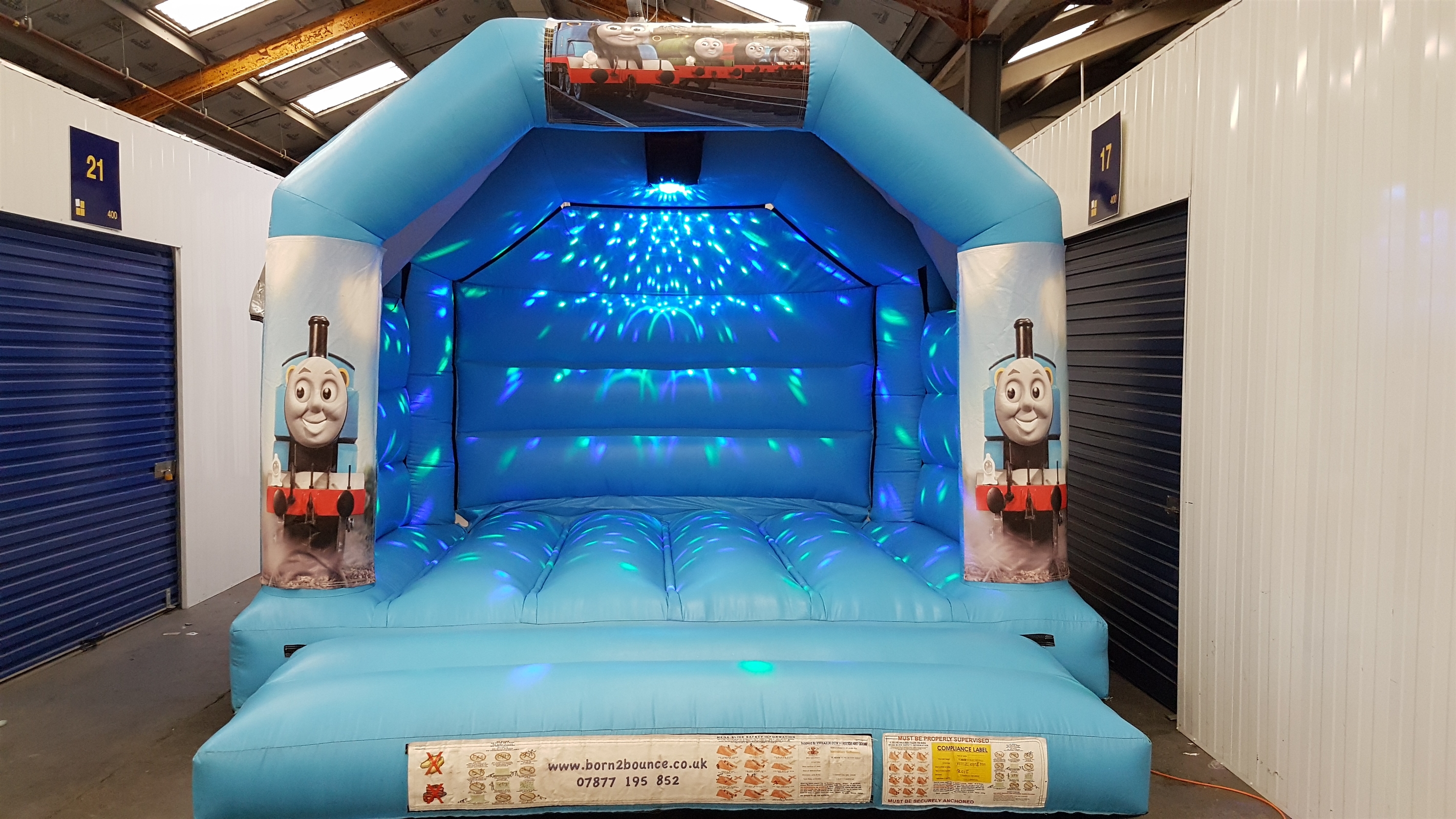 12ft X 12ft Thomas The Tank Engine Disco Bouncy Castle Hire For