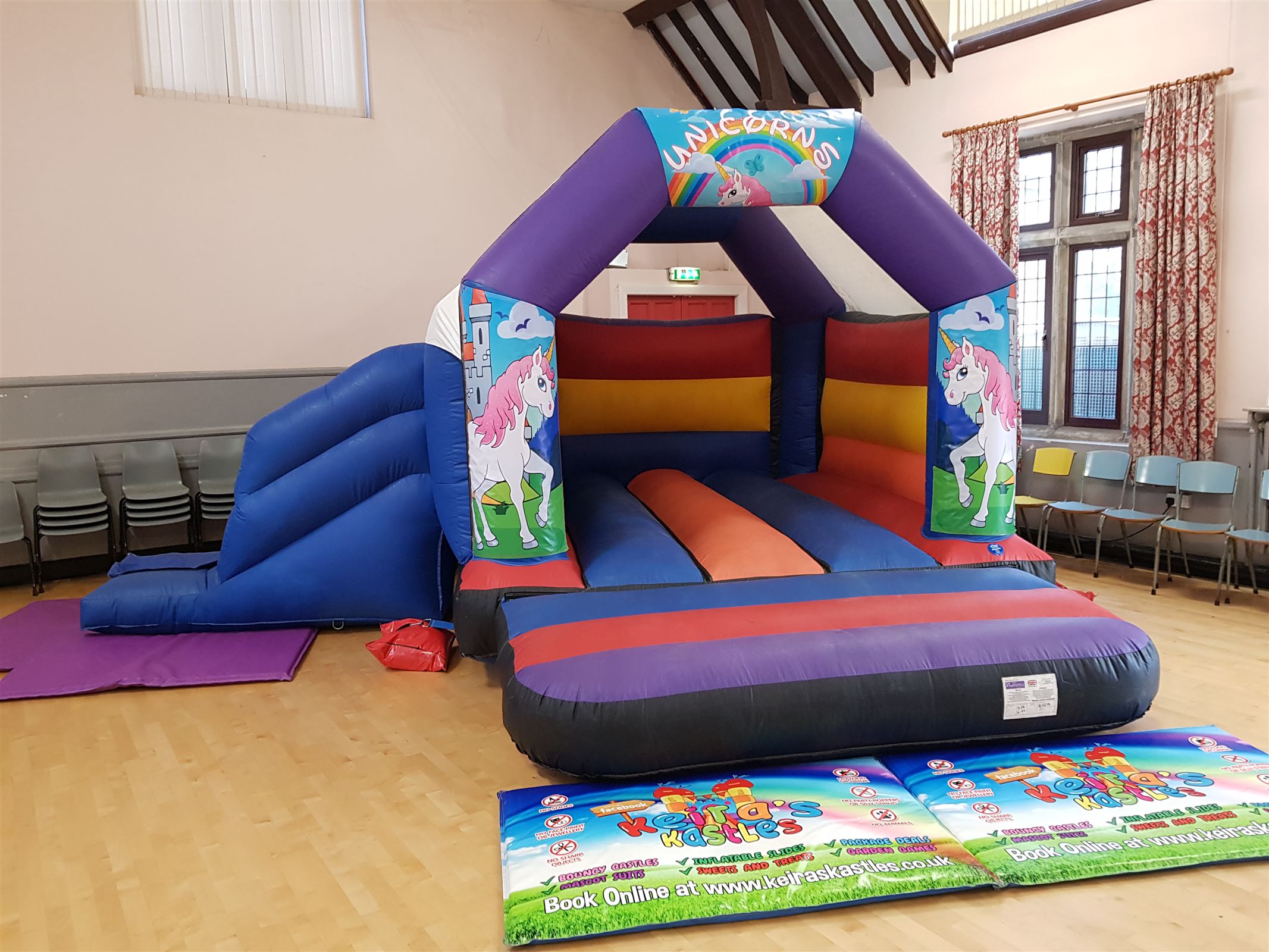 slide bouncy castle hire