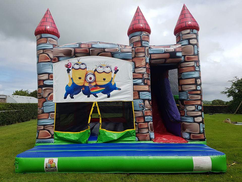 bouncy castle with slide to hire