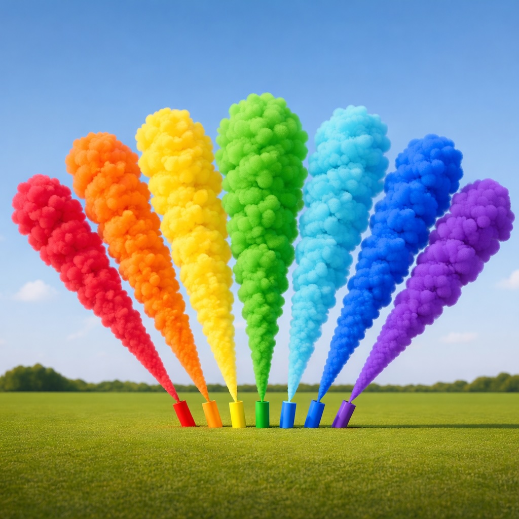 Wedding Smoke Burst - Full Rainbow