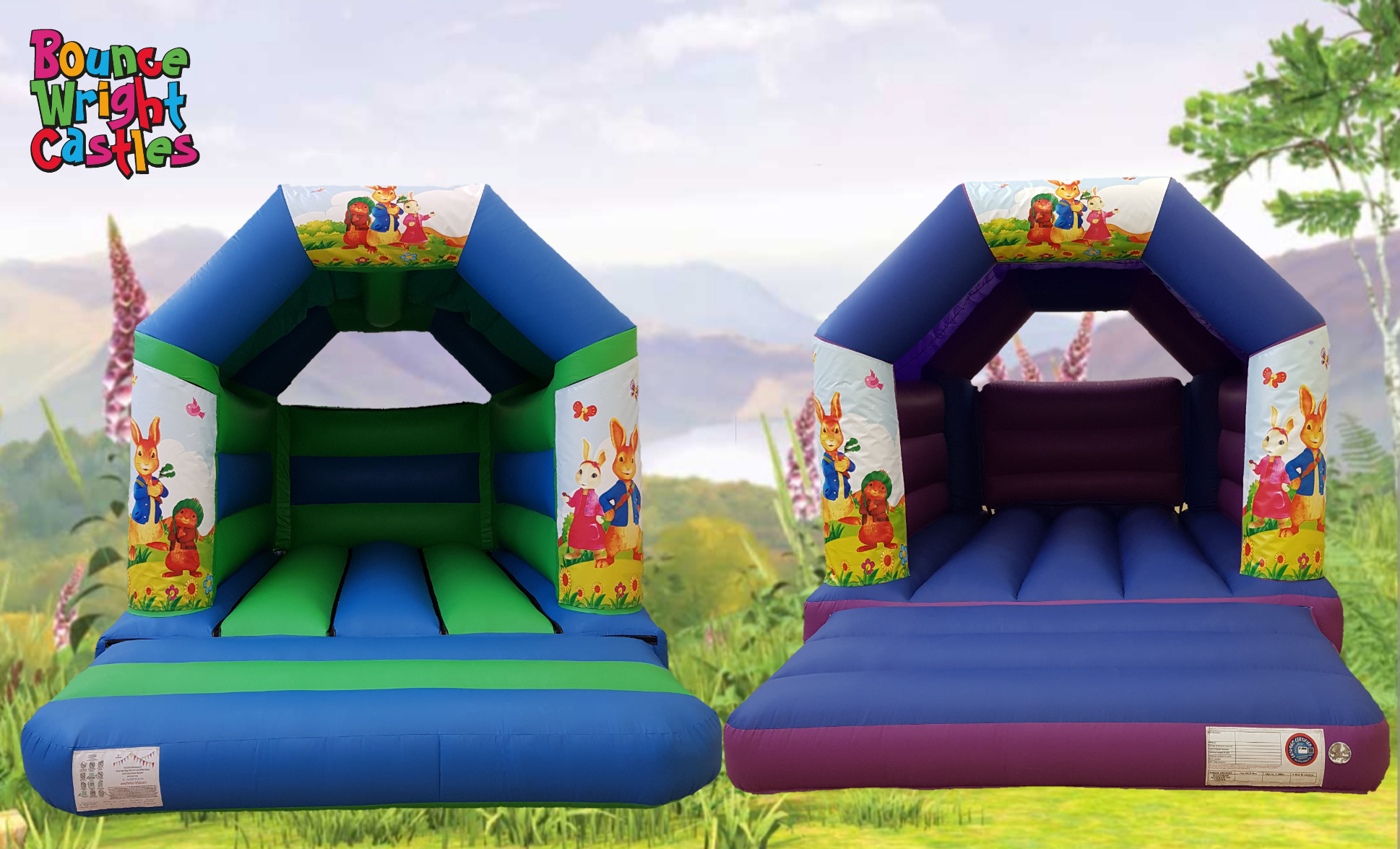 peter rabbit bouncy castle hire