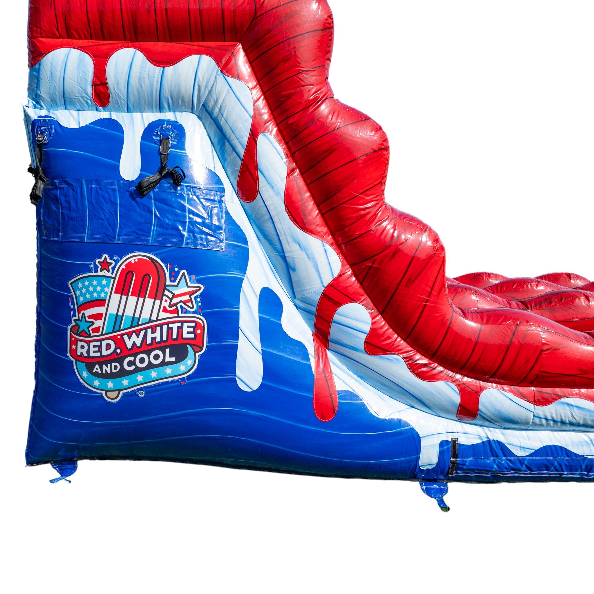 16ft Red, White & Cool Dual Lane - Inflatables, Games, Tables