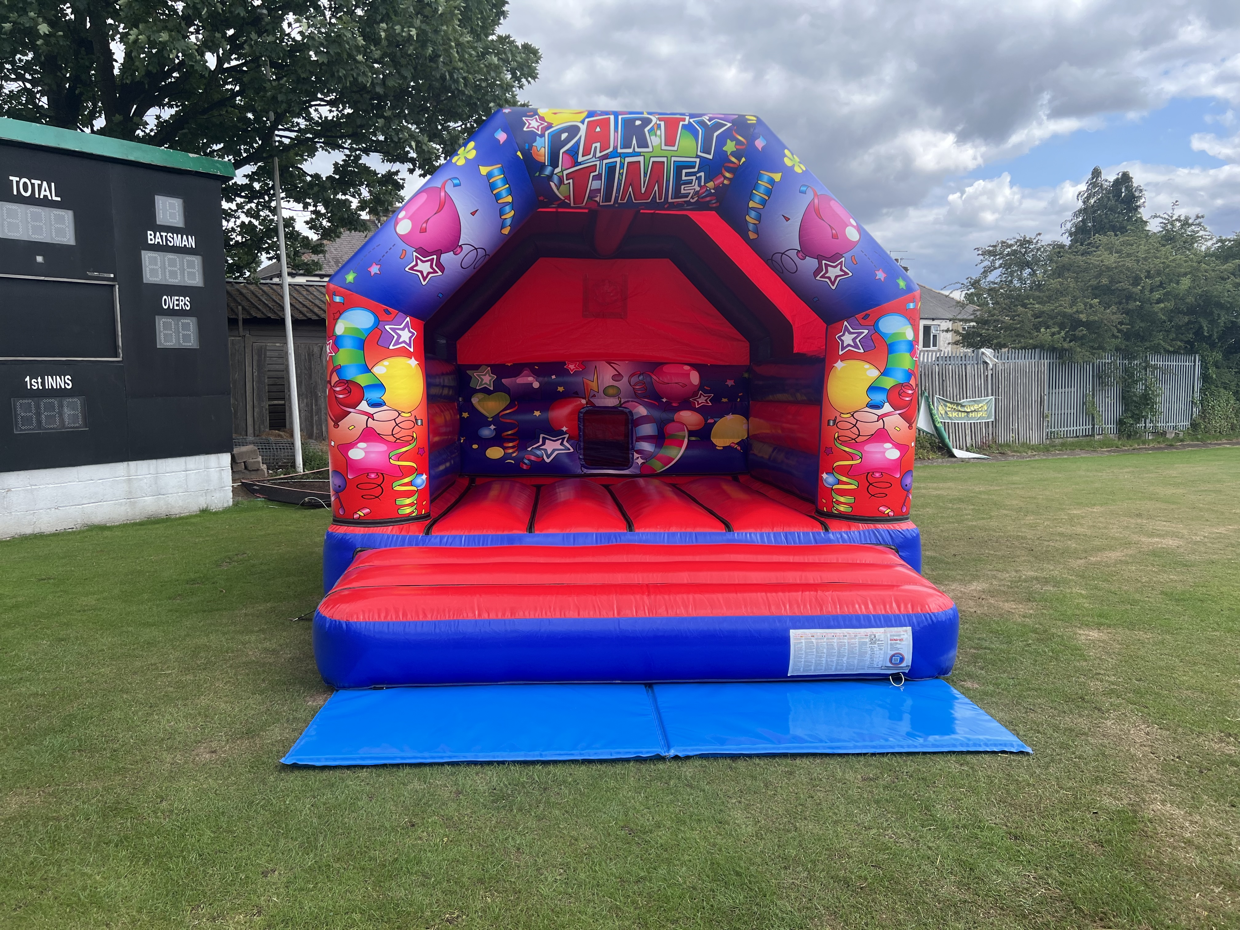 Party Time Bouncy Castle & Matching Inflatable Ball Pool - Bouncy ...