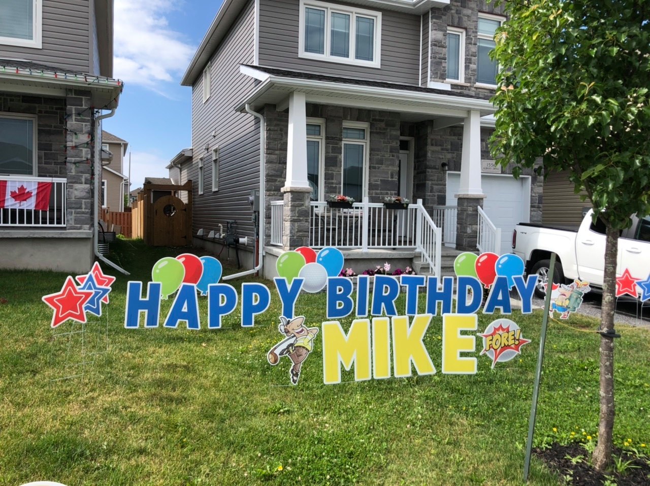 Birthdays Lawn Sign Rental in Belleville