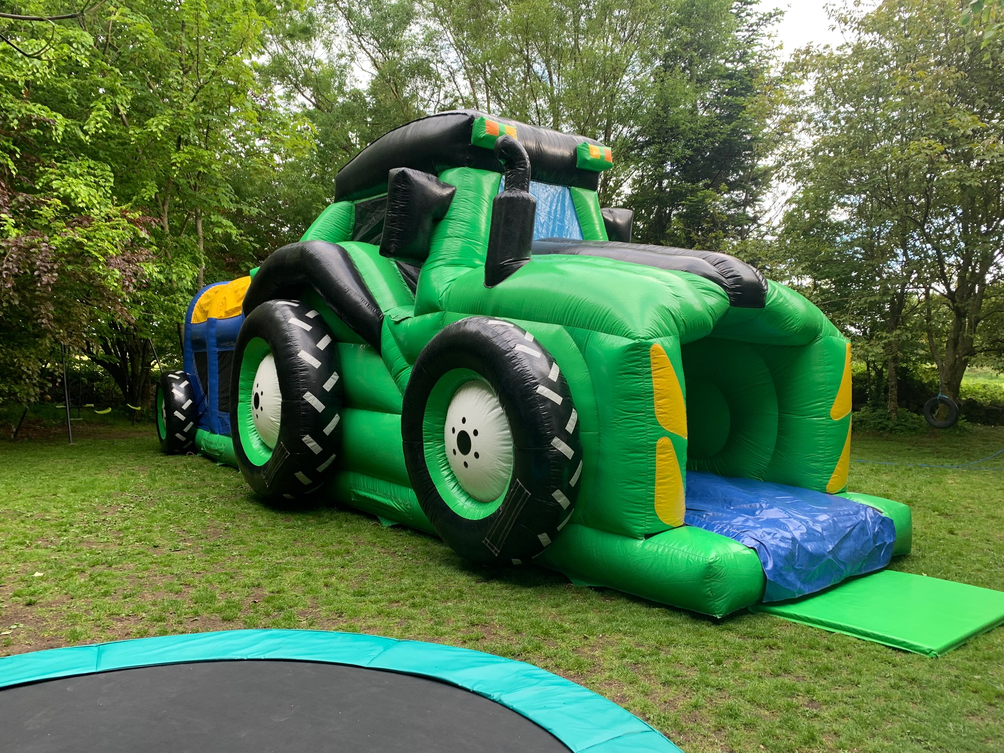 44 Foot Tractor Obstacle Course Bouncy Castle / Inflatable hire in