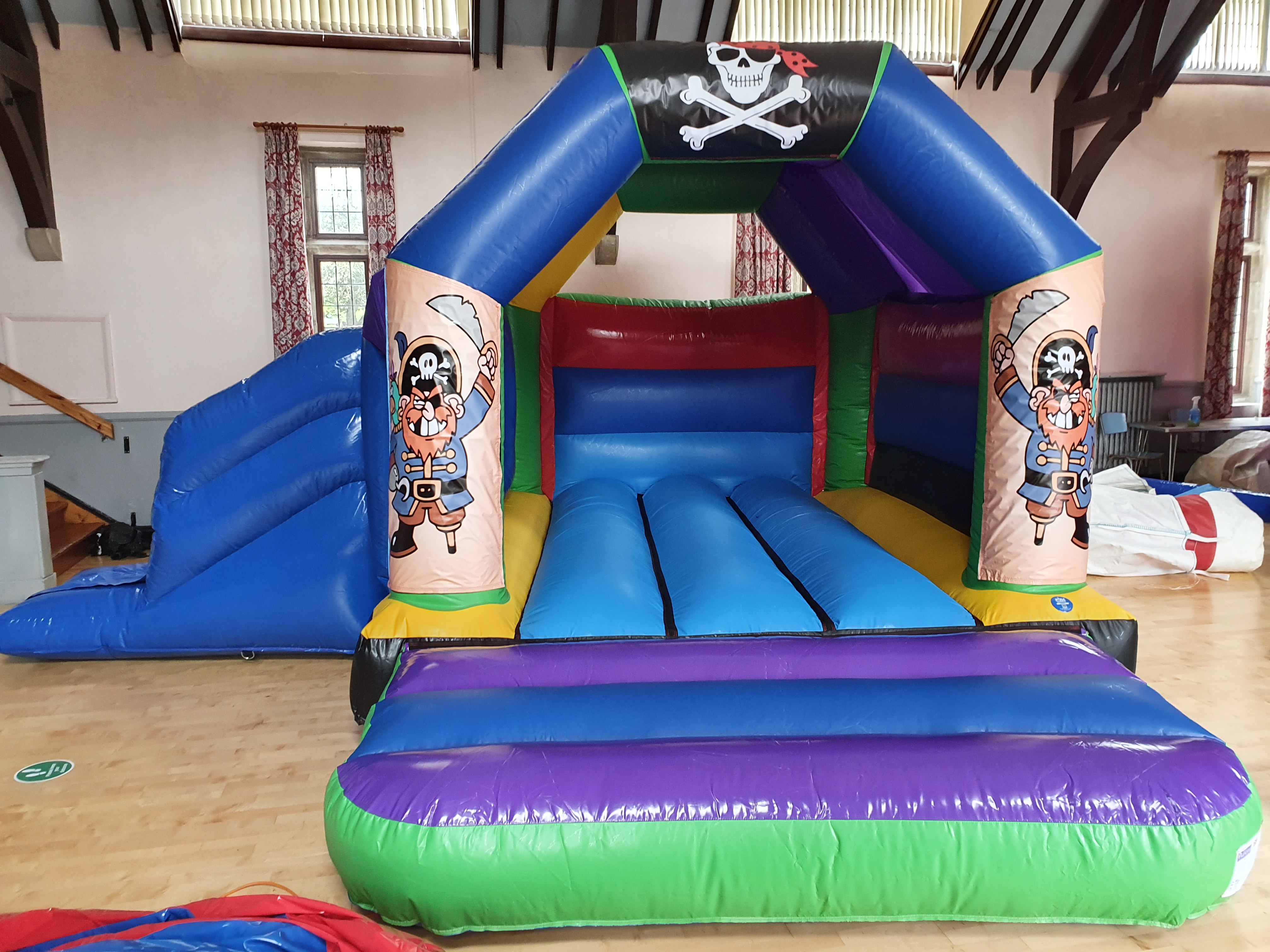 bouncy castle with slide to hire