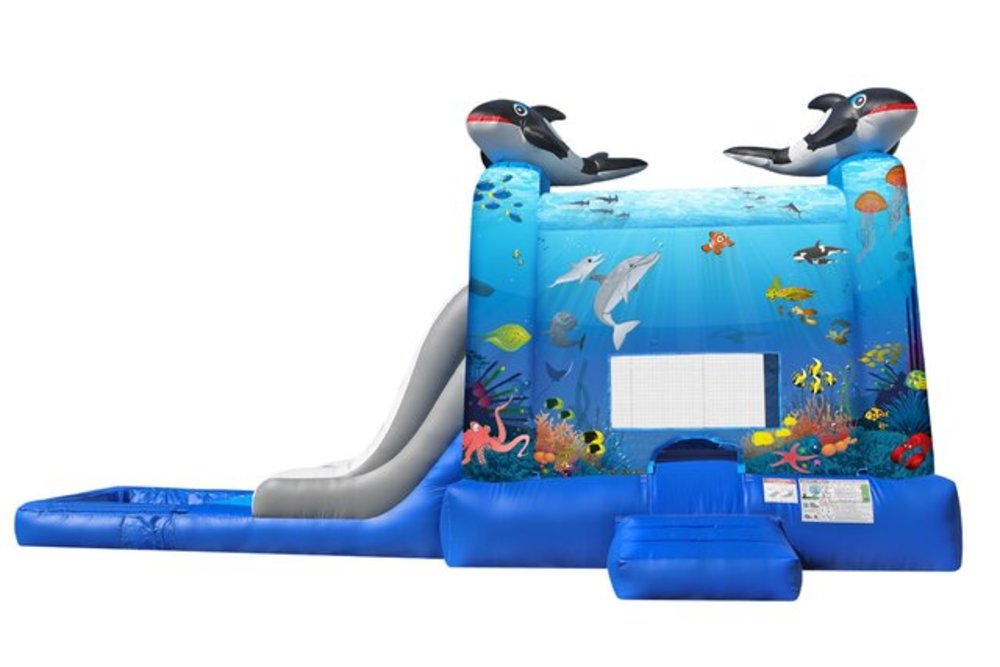 Sea Inflatables Rhodes Under The Sea Inflatable Slide - Hickory Mega Parties