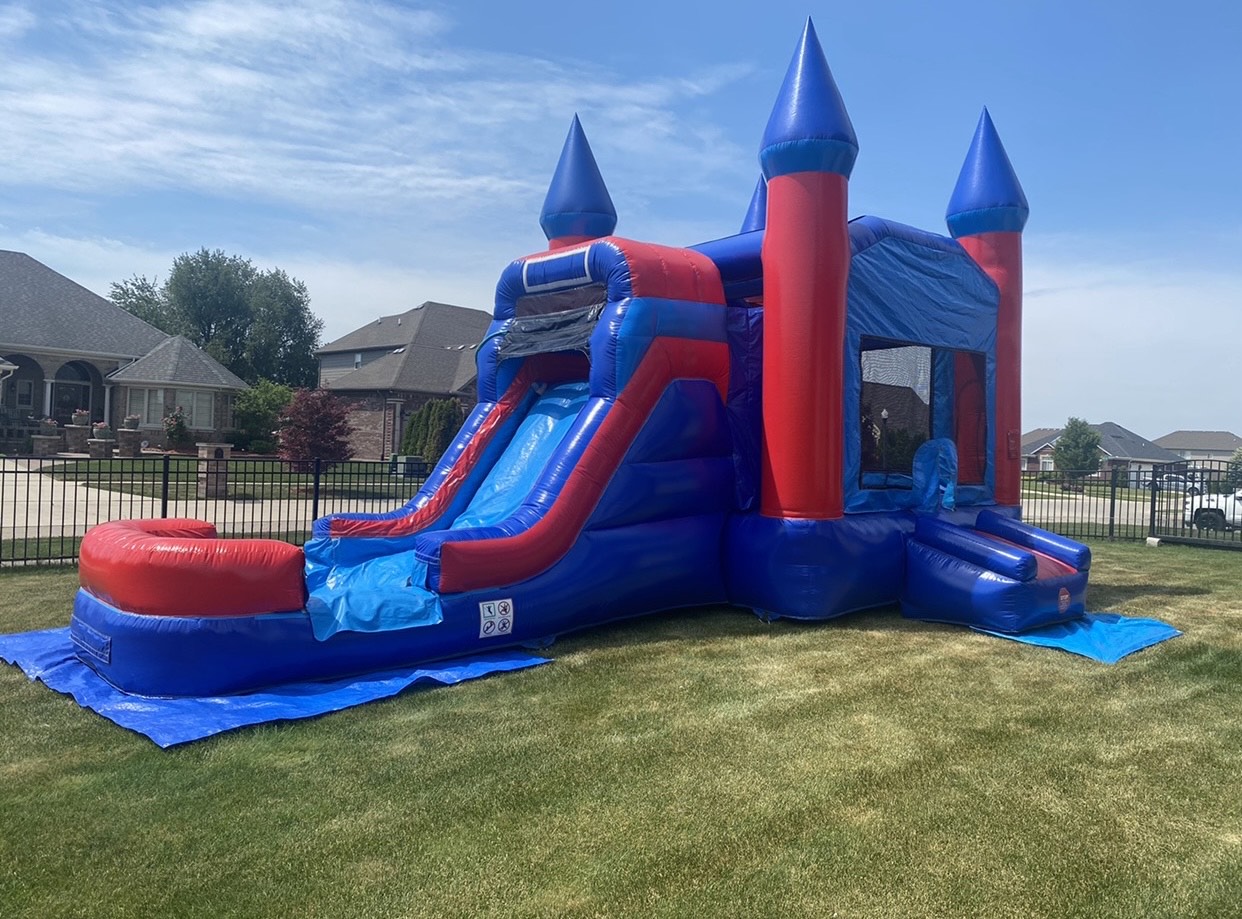 Castle RedBlue Combo Best Party & Event Rental service in & Oakland Township Party