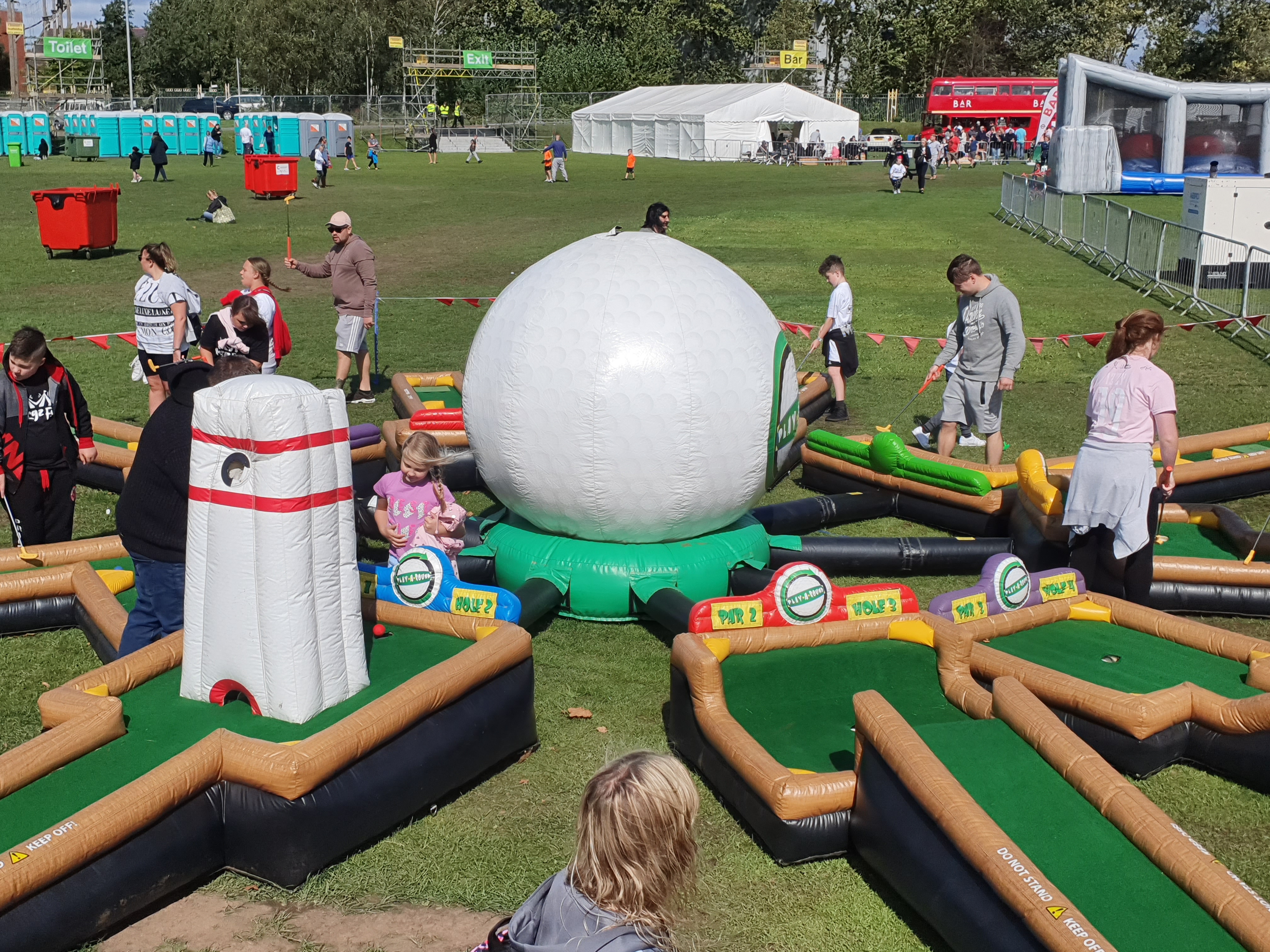 inflatable game hire