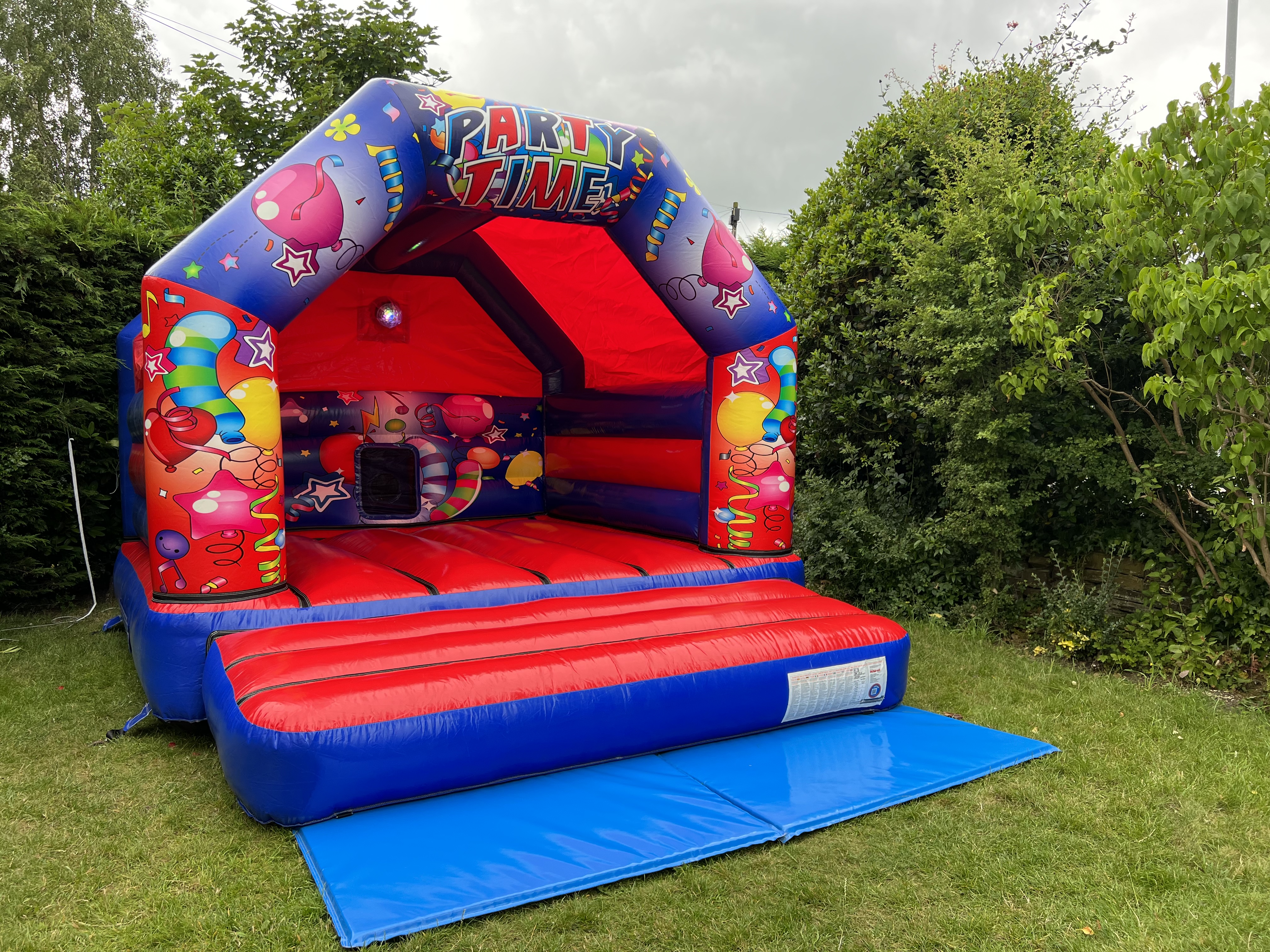 Party Time Bouncy Castle & Matching Inflatable Ball Pool - Bouncy ...