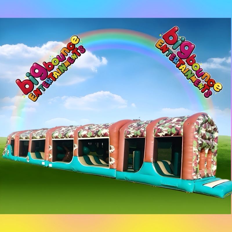 100ft Army ultimate challenge assault course - Bouncy Castle Hire in ...