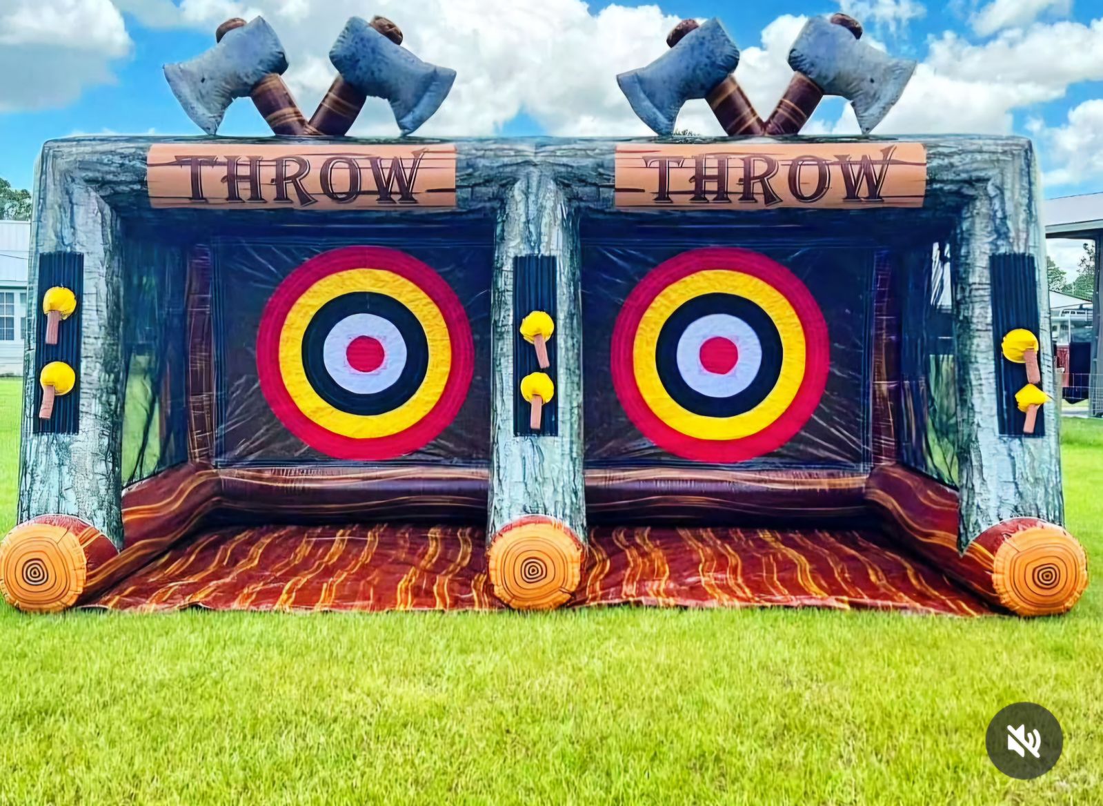 Double Ax Throw Bounce House Rental in Parkersburg, Vienna, Mineral