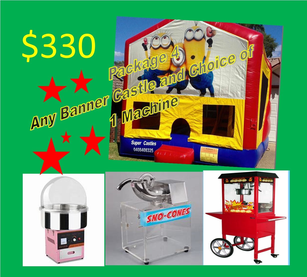 Packages - Jumping Castle Hire Central Coast in Central Coast, Lake ...