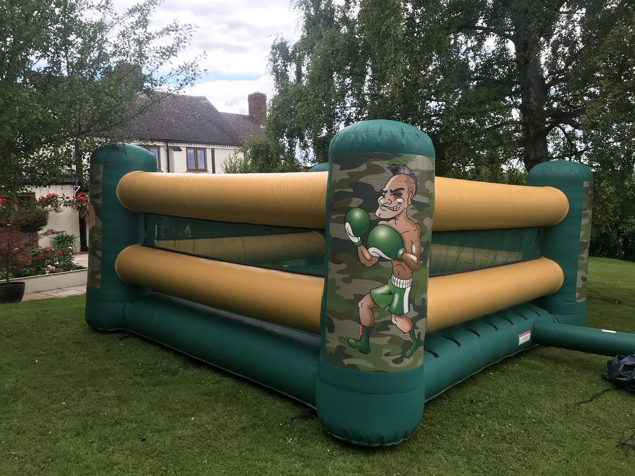 boxing ring bouncy castle