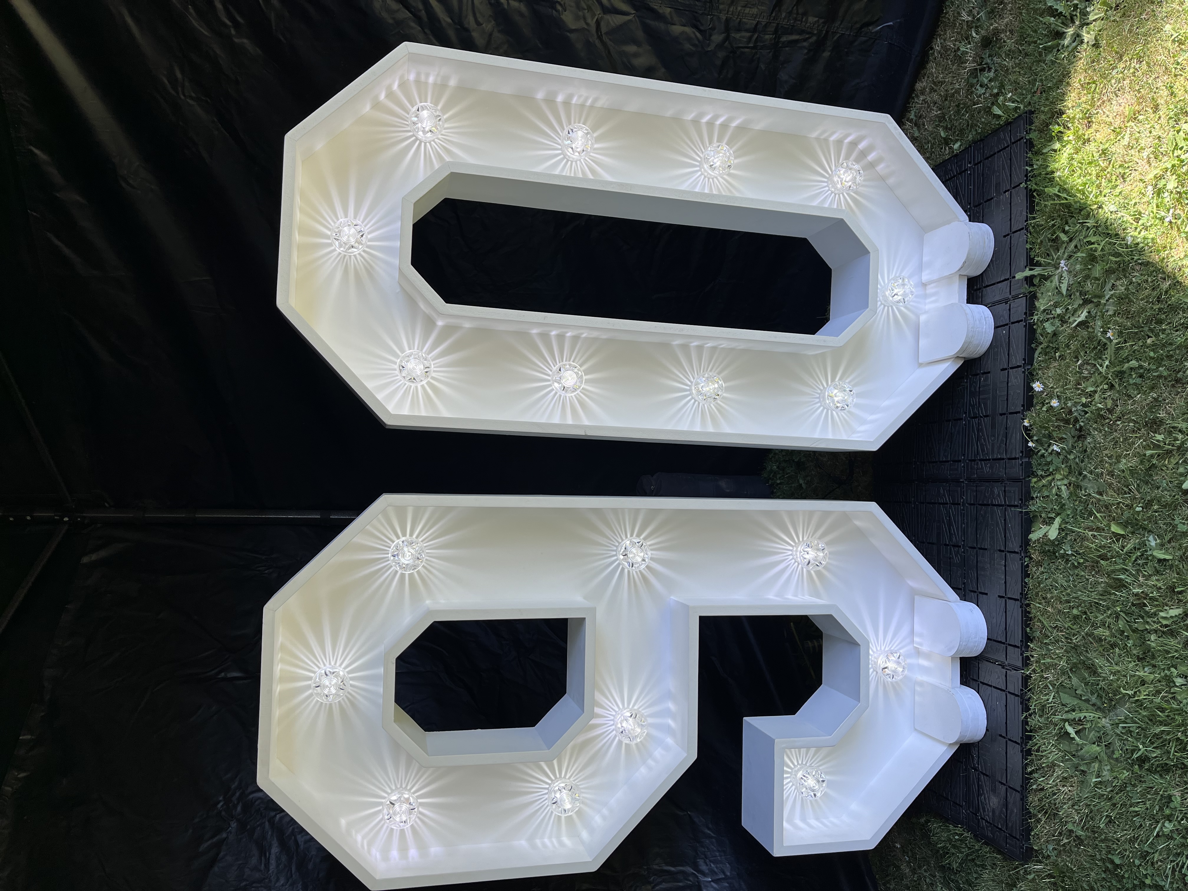 D1 4ft white led light up numbers 1 13 16 18 21 30 40 50 60 70 80 ...