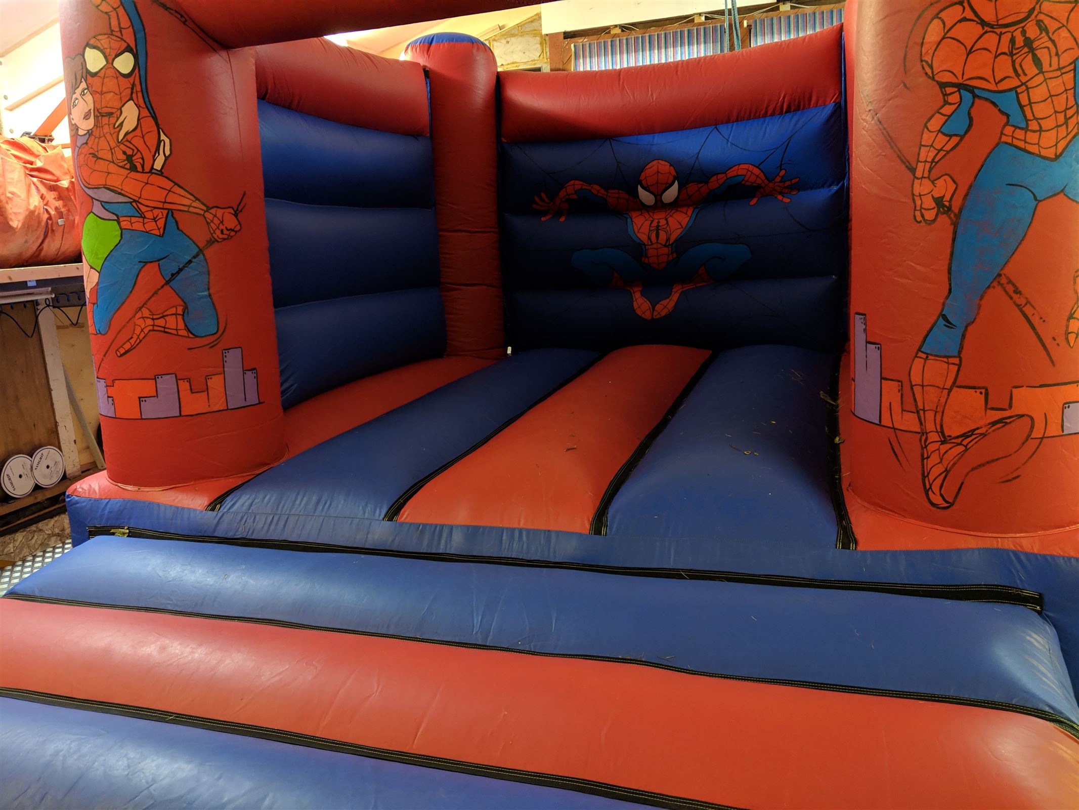 spiderman bouncy castle hire